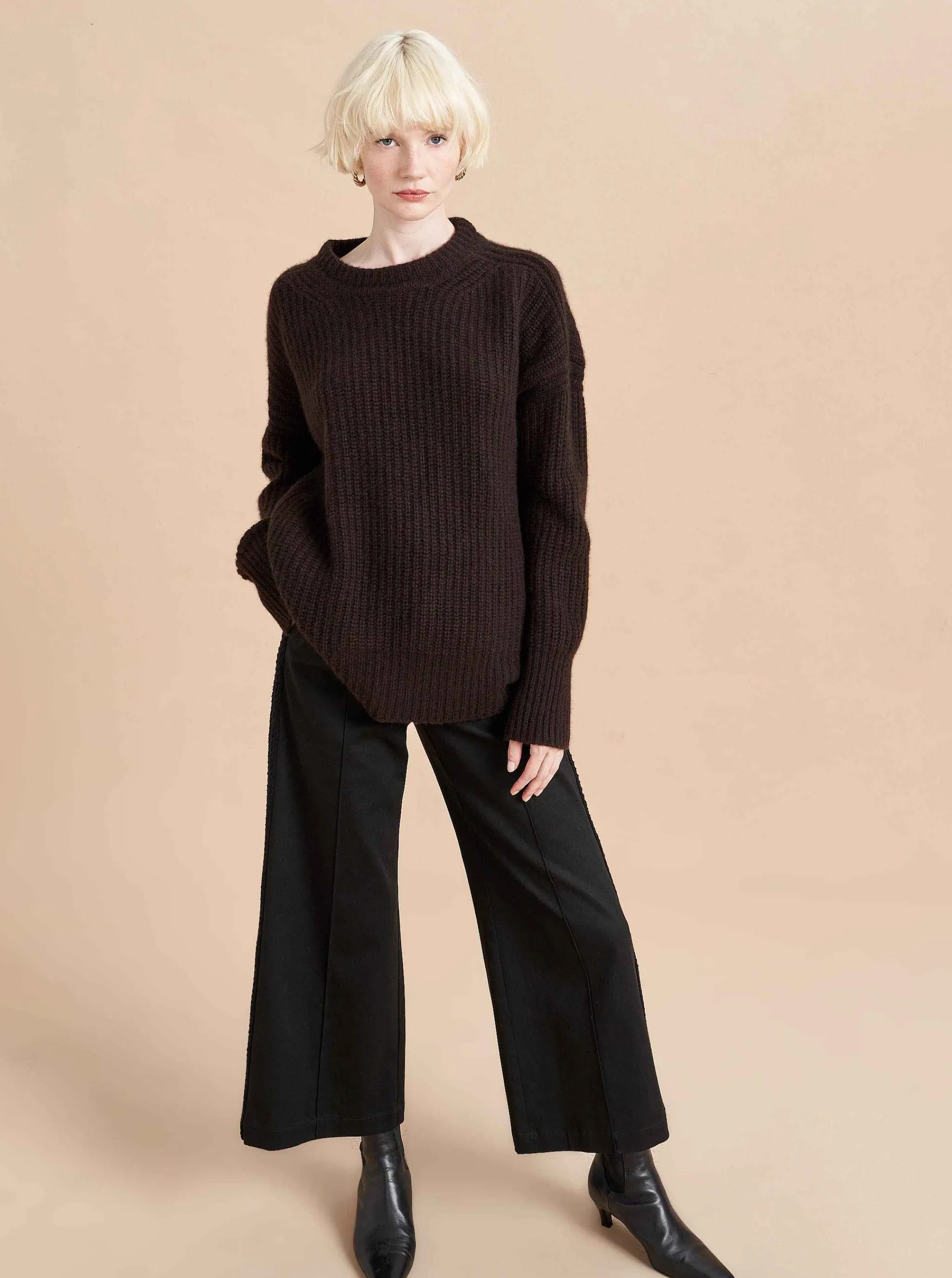 La Ligne Sweaters*Toujours Sweater Chocolate