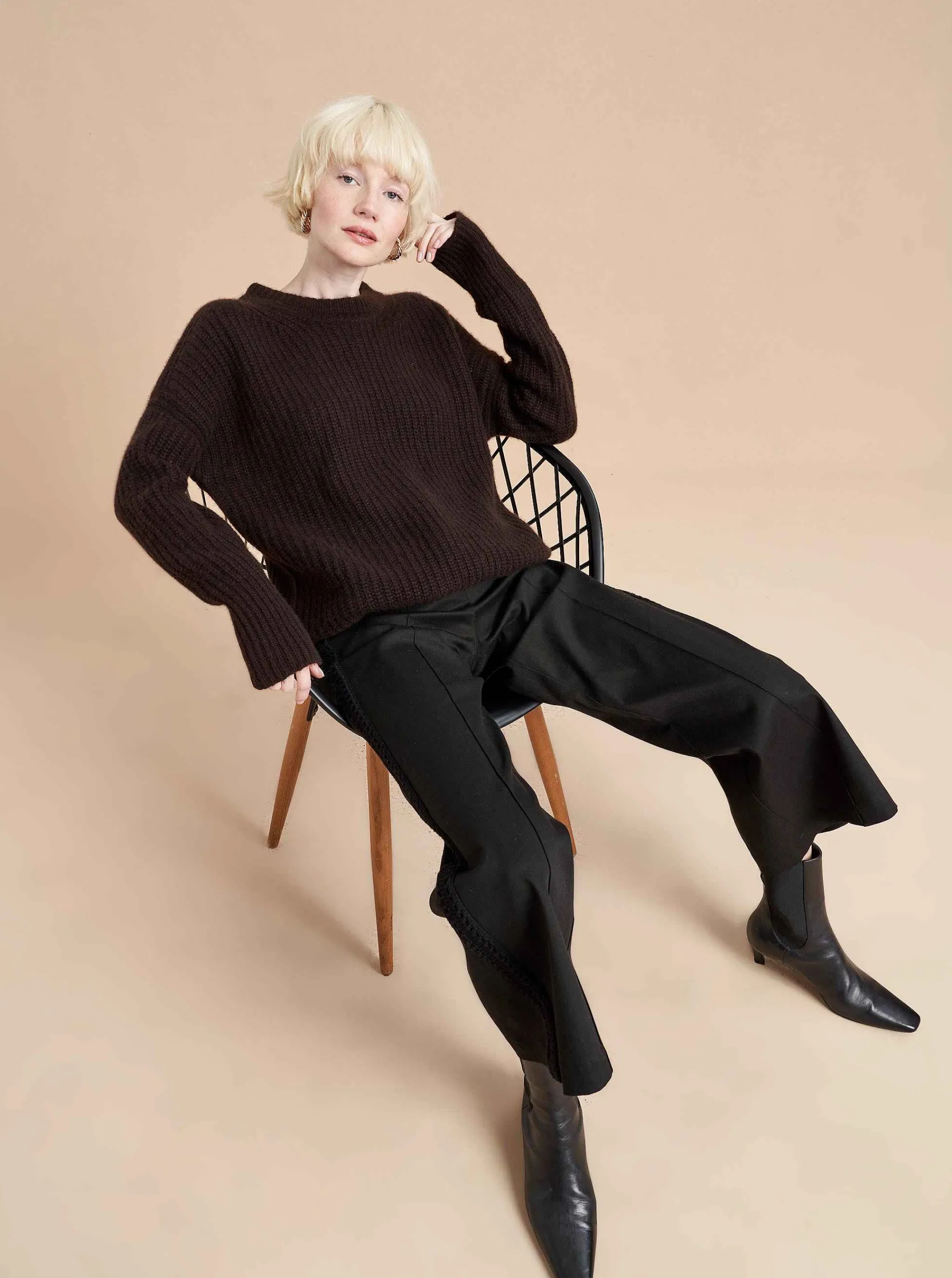 La Ligne Sweaters*Toujours Sweater Chocolate