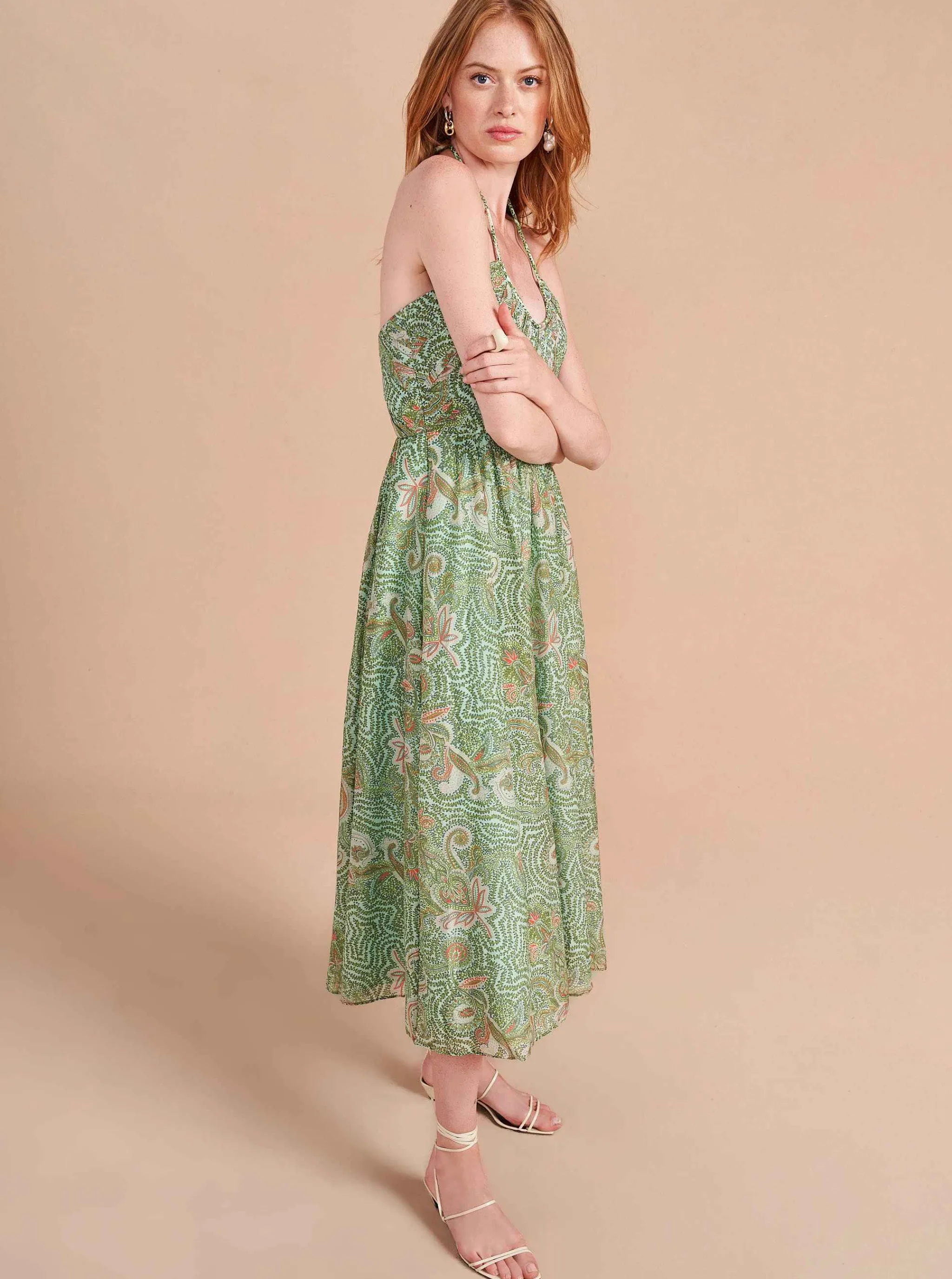 La Ligne Midi Dresses*Rosemary Dress Green/Mint