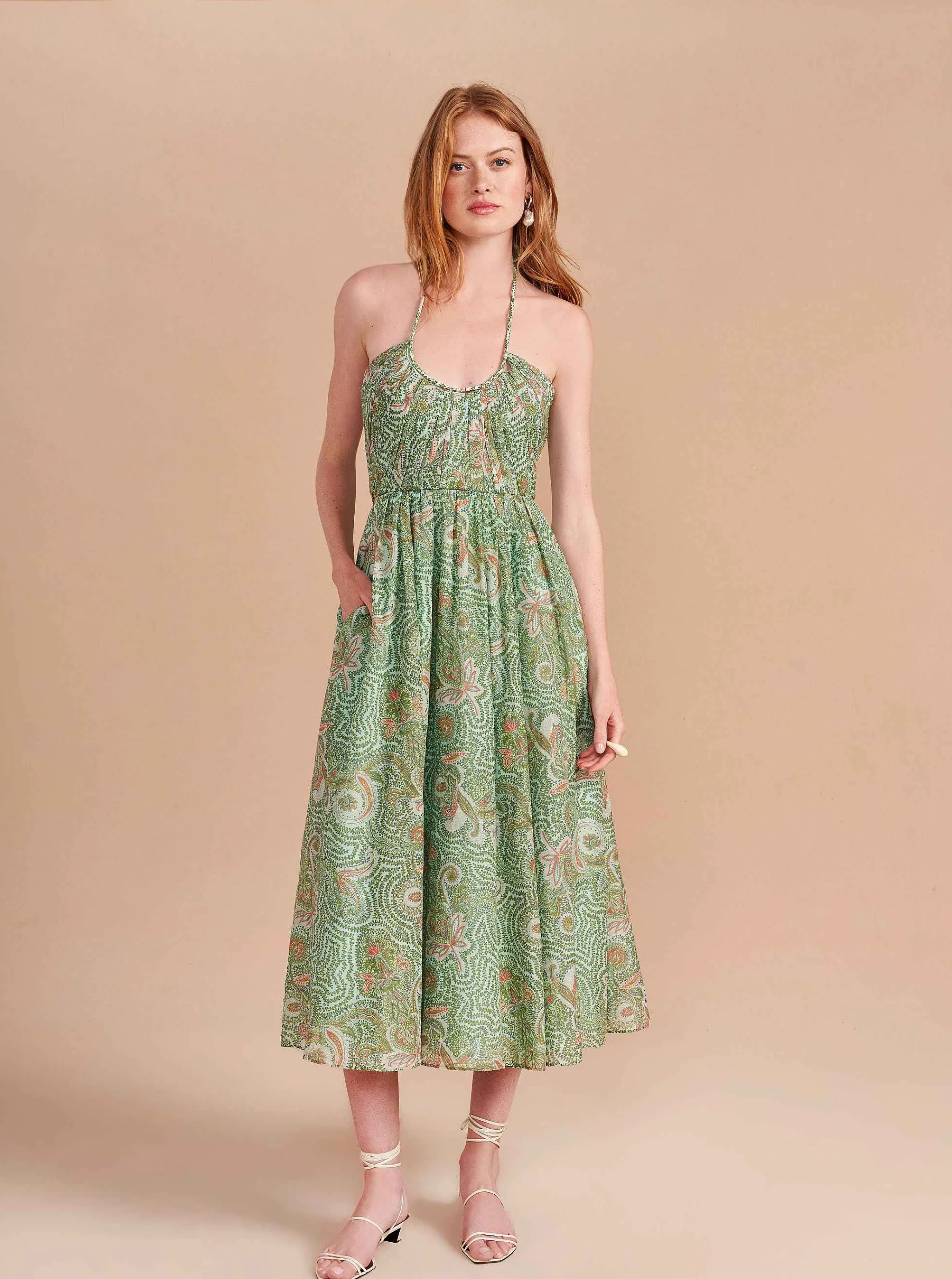 La Ligne Midi Dresses*Rosemary Dress Green/Mint