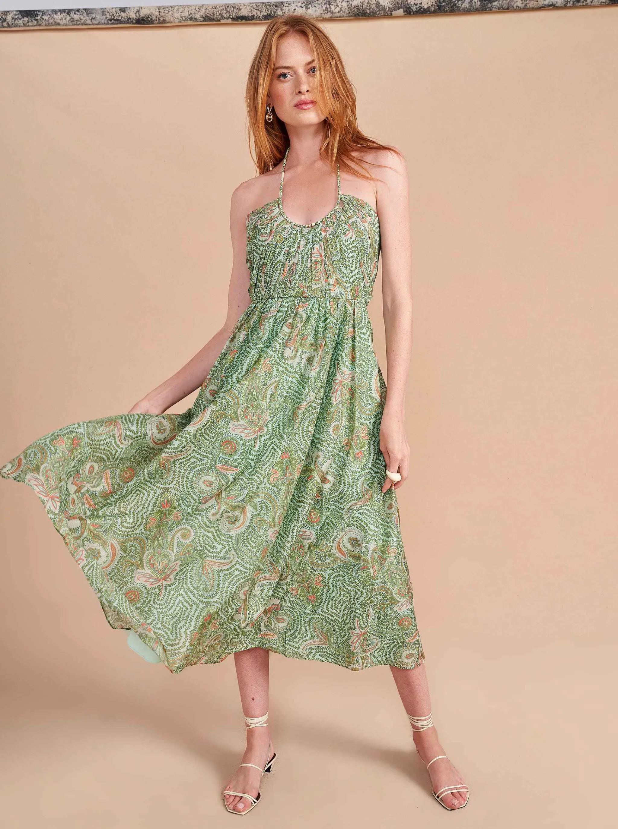 La Ligne Midi Dresses*Rosemary Dress Green/Mint