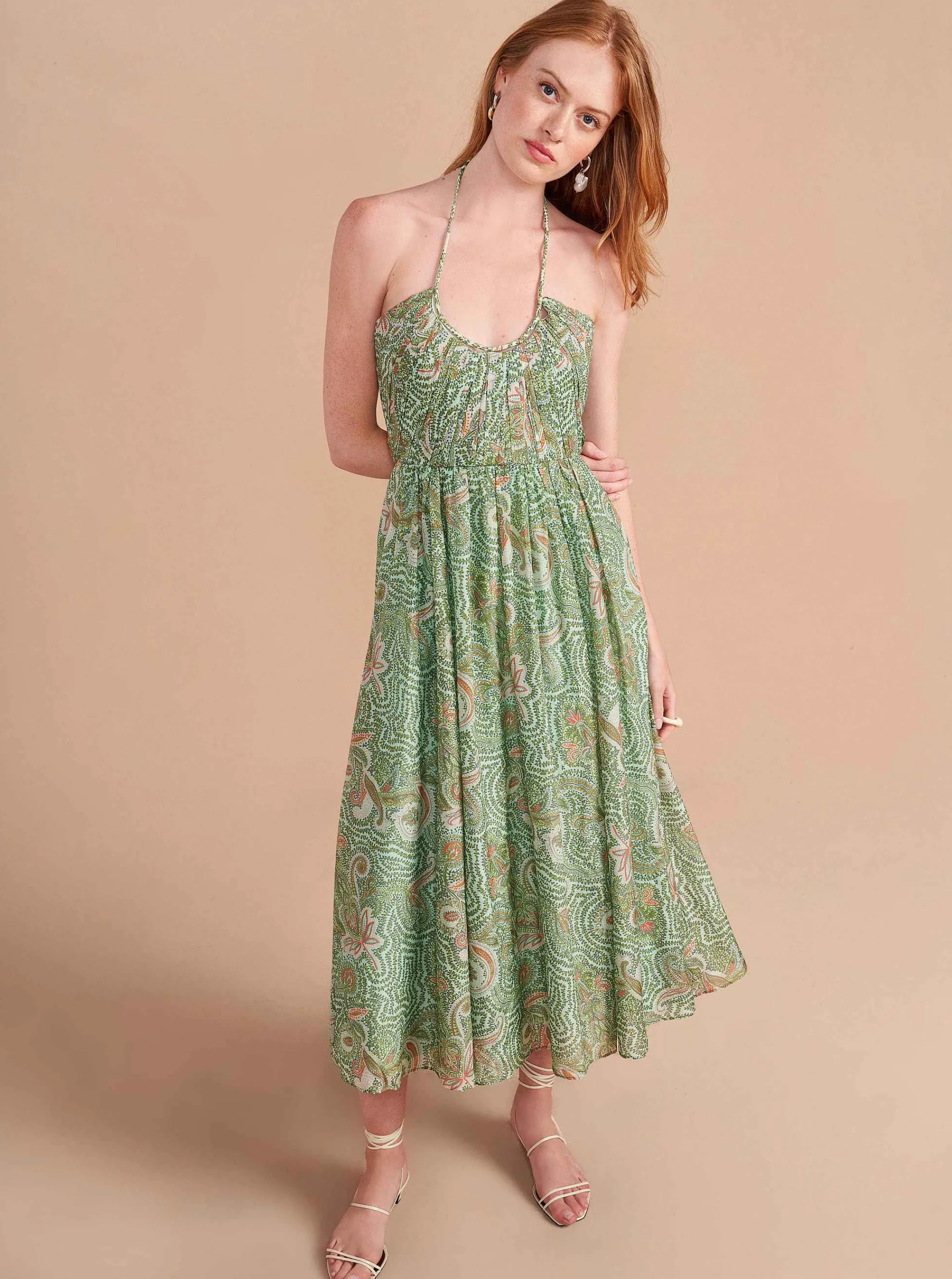 La Ligne Midi Dresses*Rosemary Dress Green/Mint