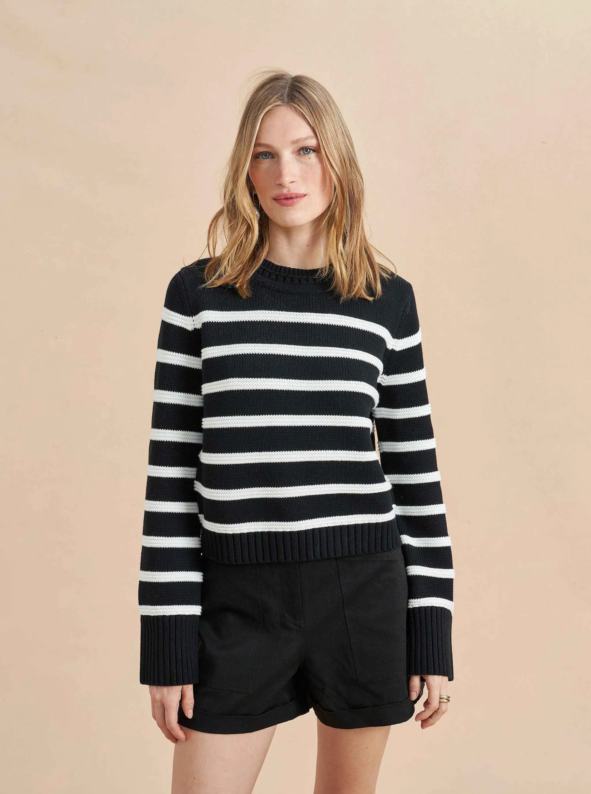 La Ligne Sweaters*Jill Sweater Black/Cream