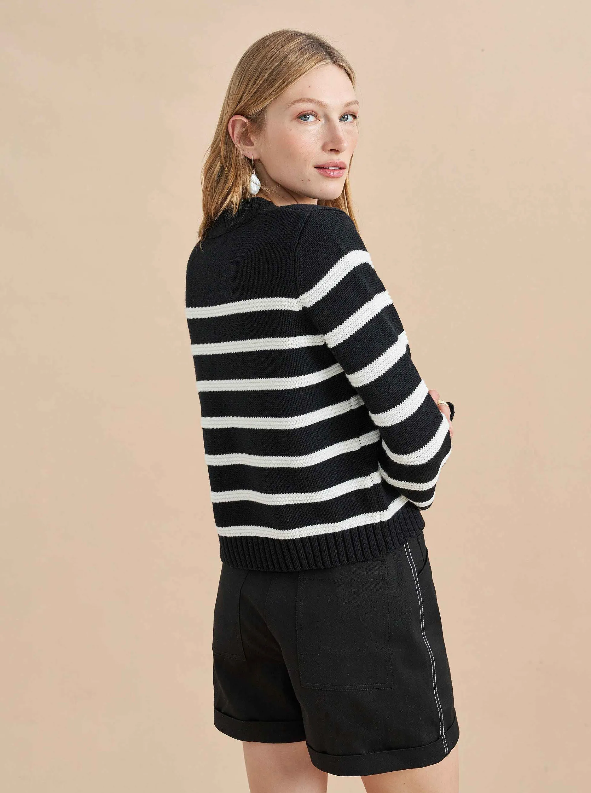 La Ligne Sweaters*Jill Sweater Black/Cream