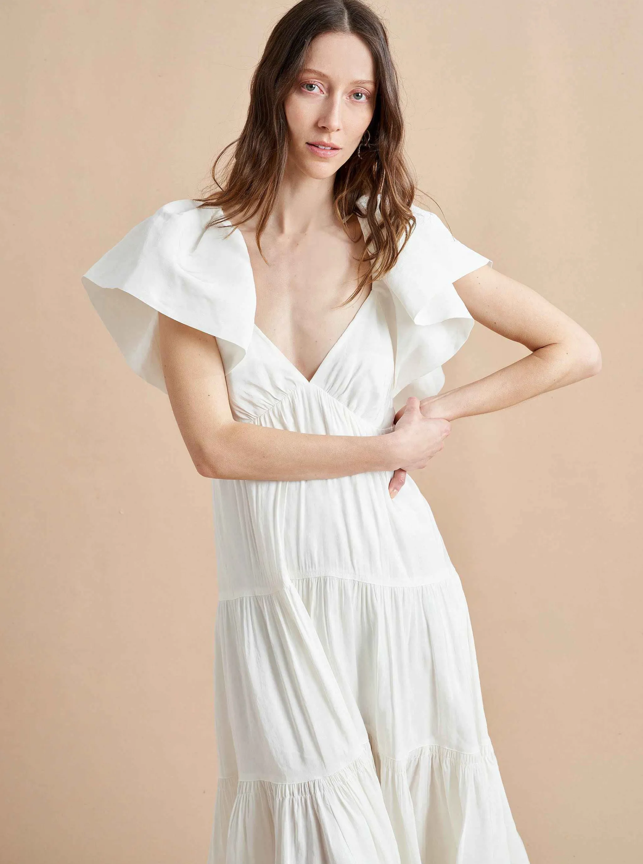 La Ligne Midi Dresses*Stella Dress Ivory