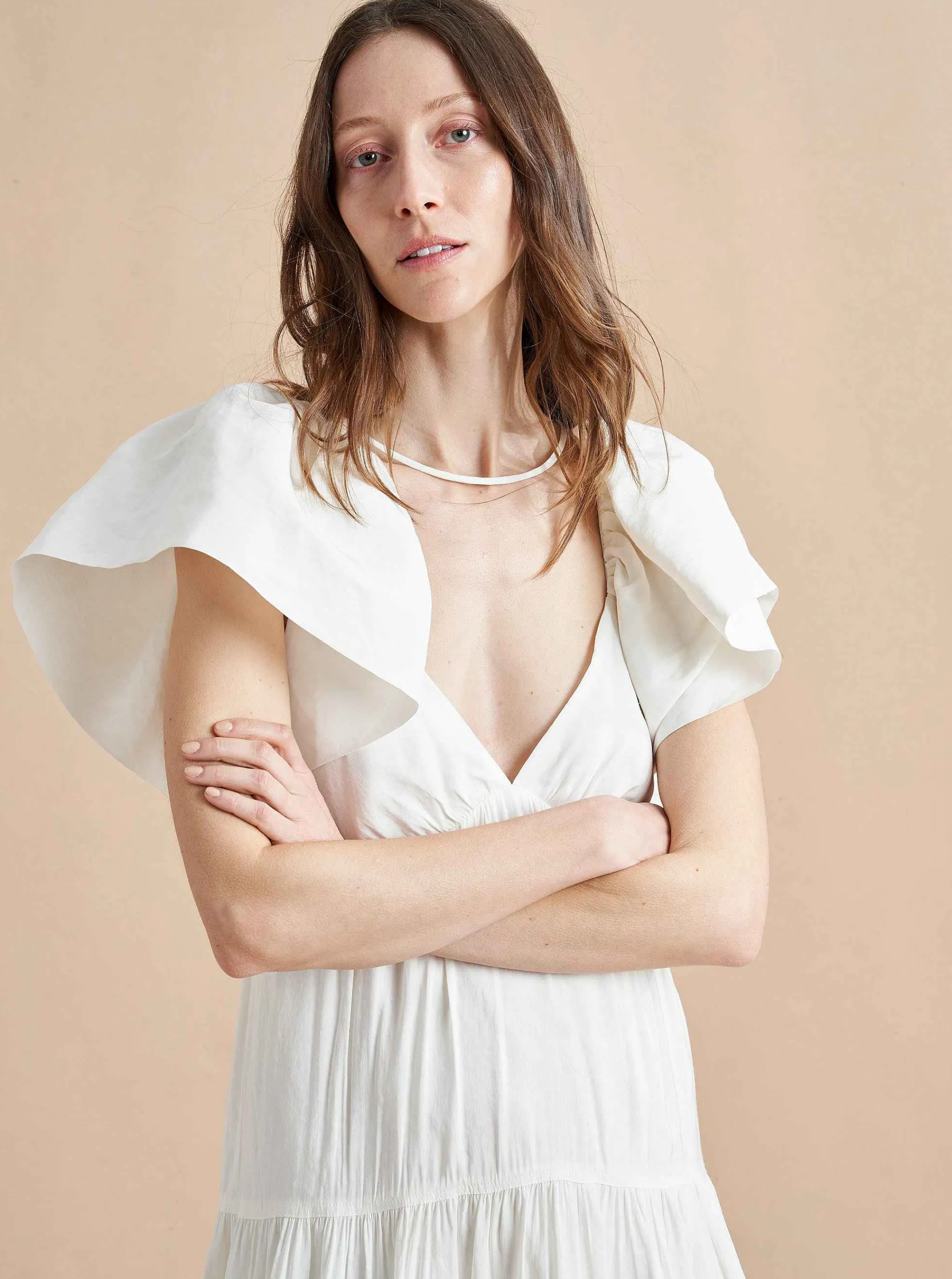 La Ligne Midi Dresses*Stella Dress Ivory