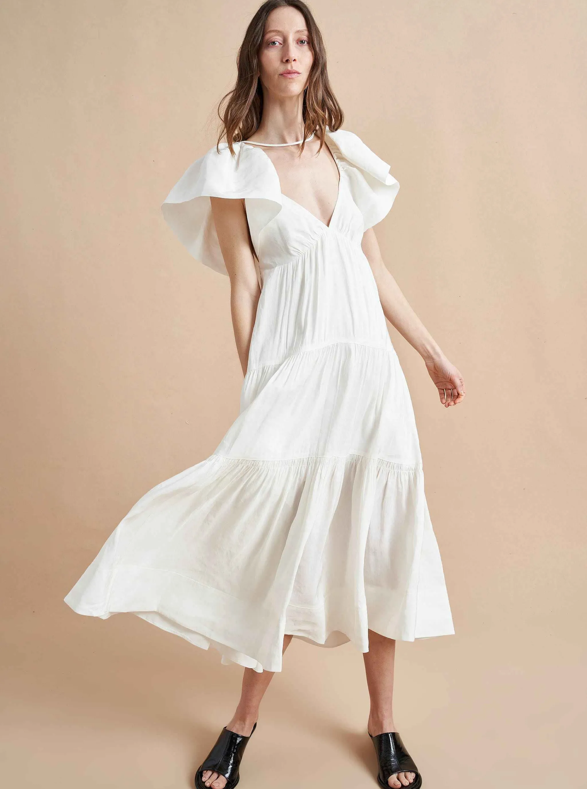 La Ligne Midi Dresses*Stella Dress Ivory