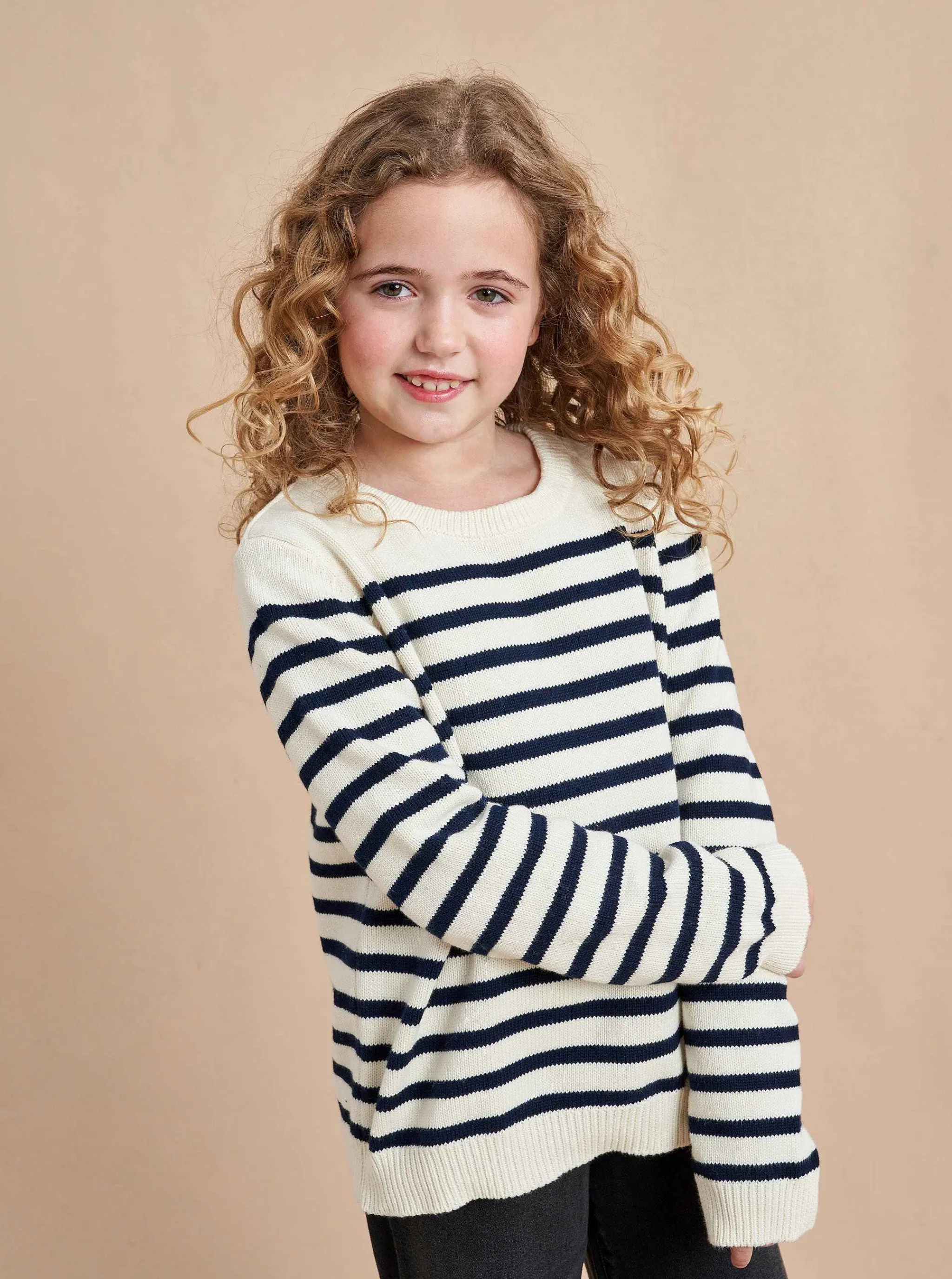 La Ligne Kids*Marini Sweater Cream/Navy