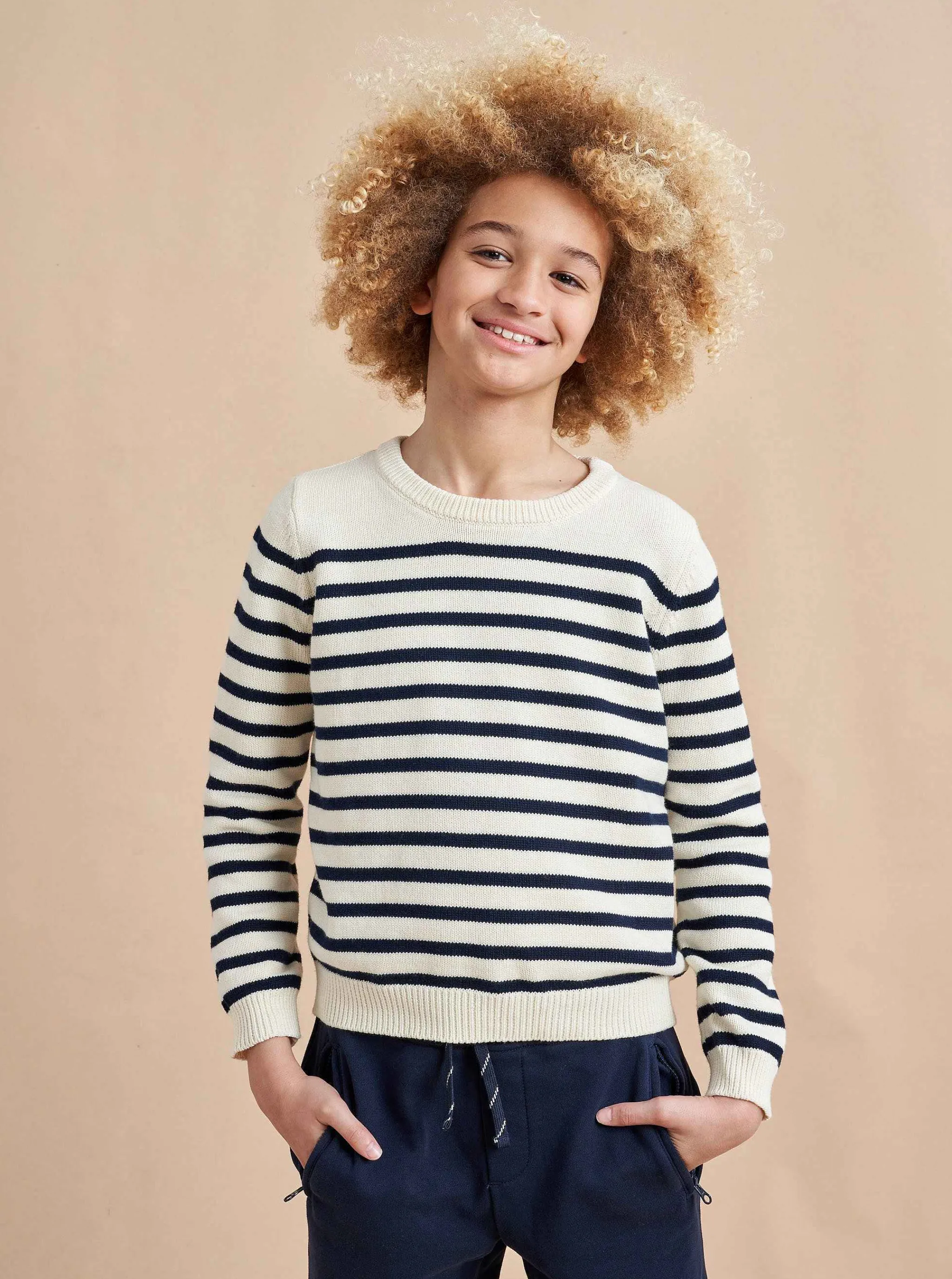 La Ligne Kids*Marini Sweater Cream/Navy