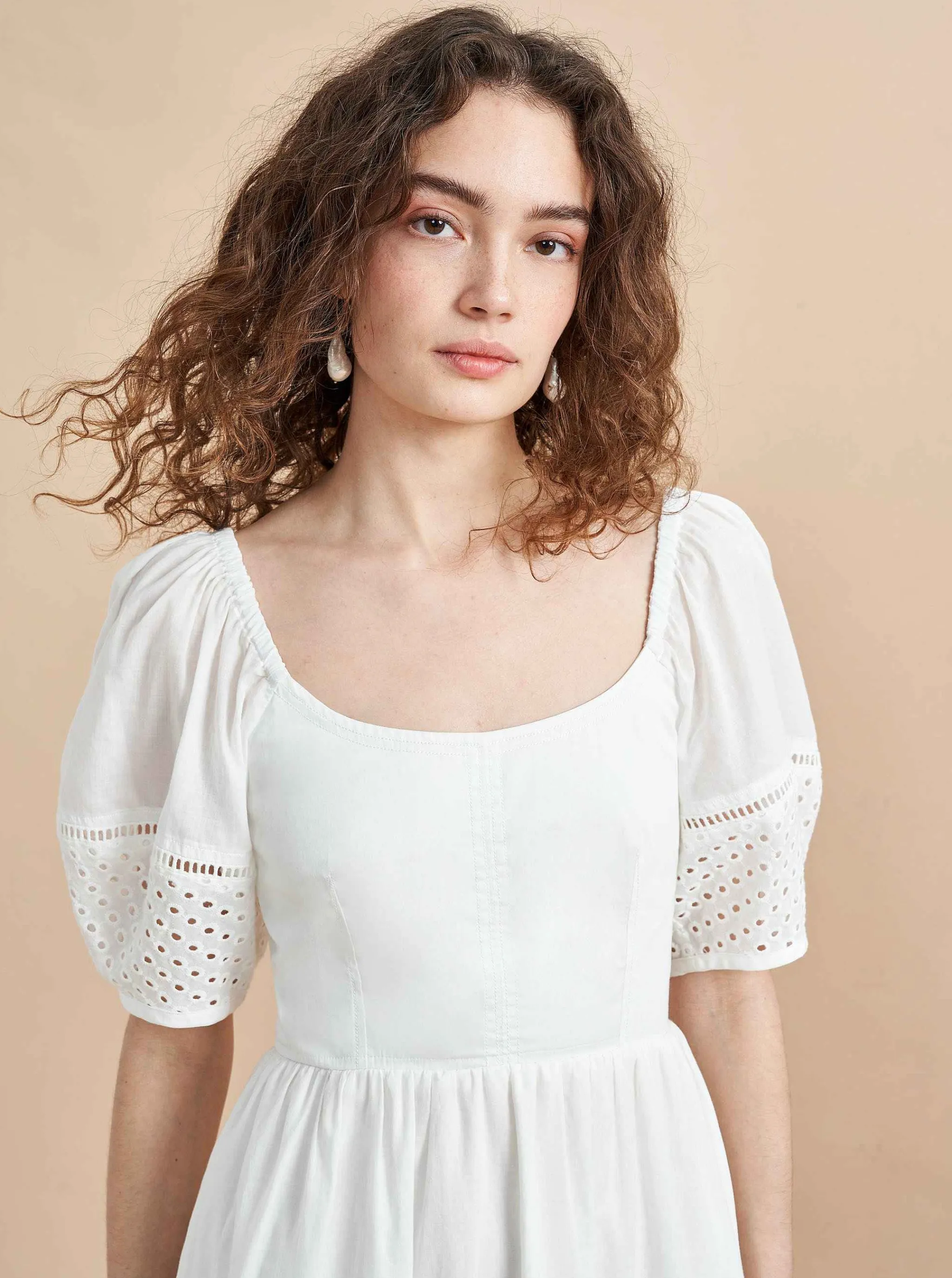 La Ligne Midi Dresses*Lulu Dress Ivory