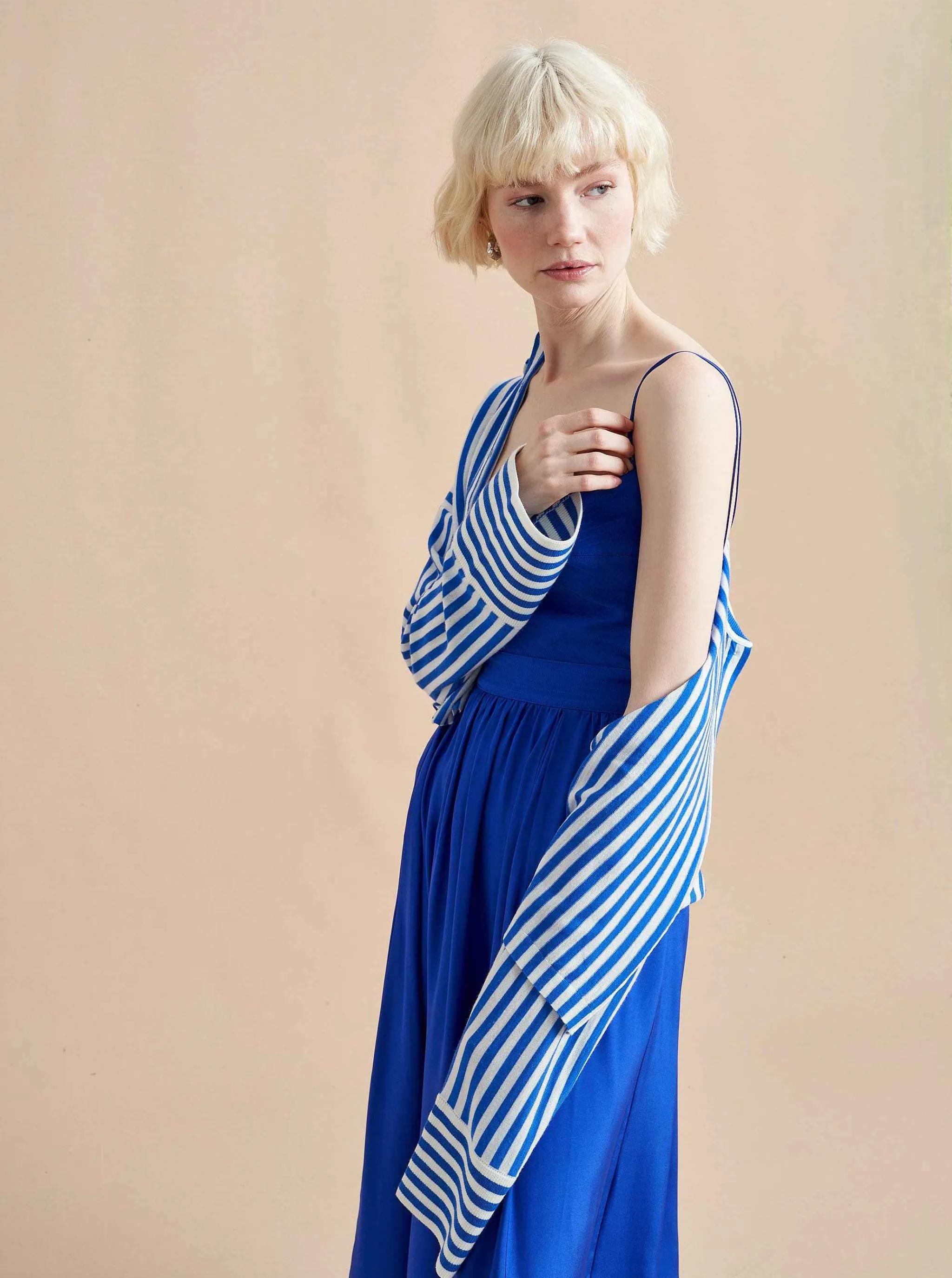 La Ligne Midi Dresses*Tracy Dress Electric Blue
