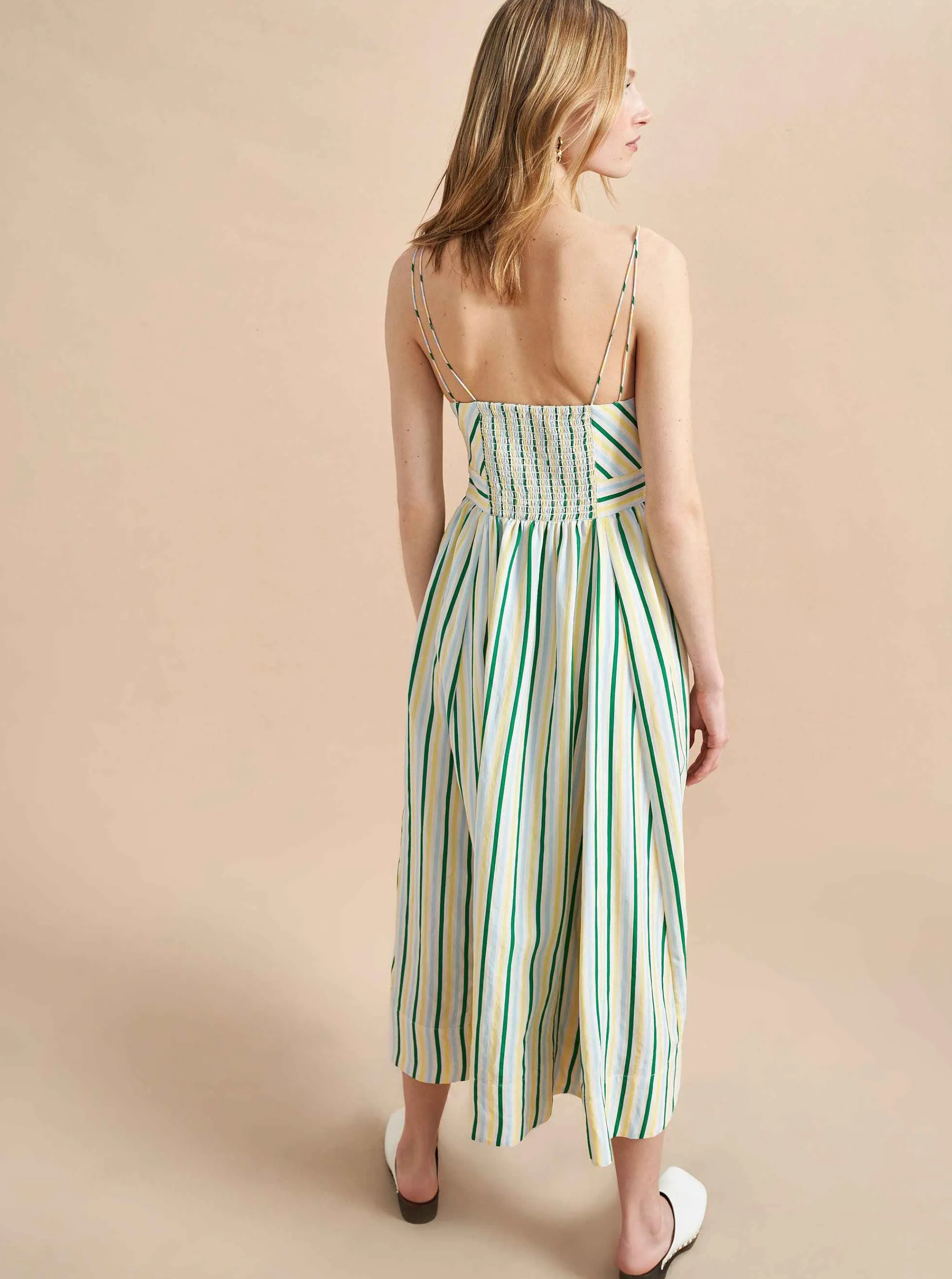 La Ligne Midi Dresses*Tracy Dress Green/Multi