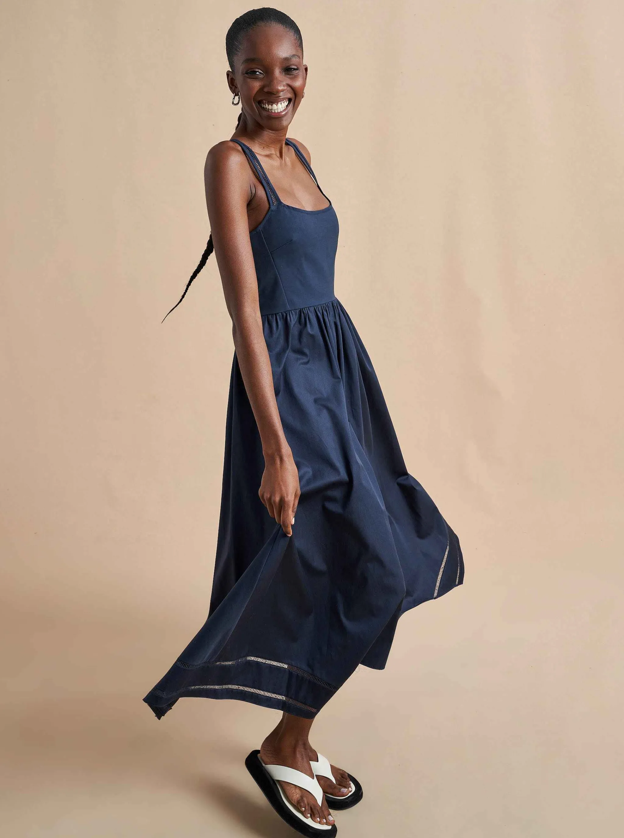 La Ligne Midi Dresses*Soraya Dress Midnight