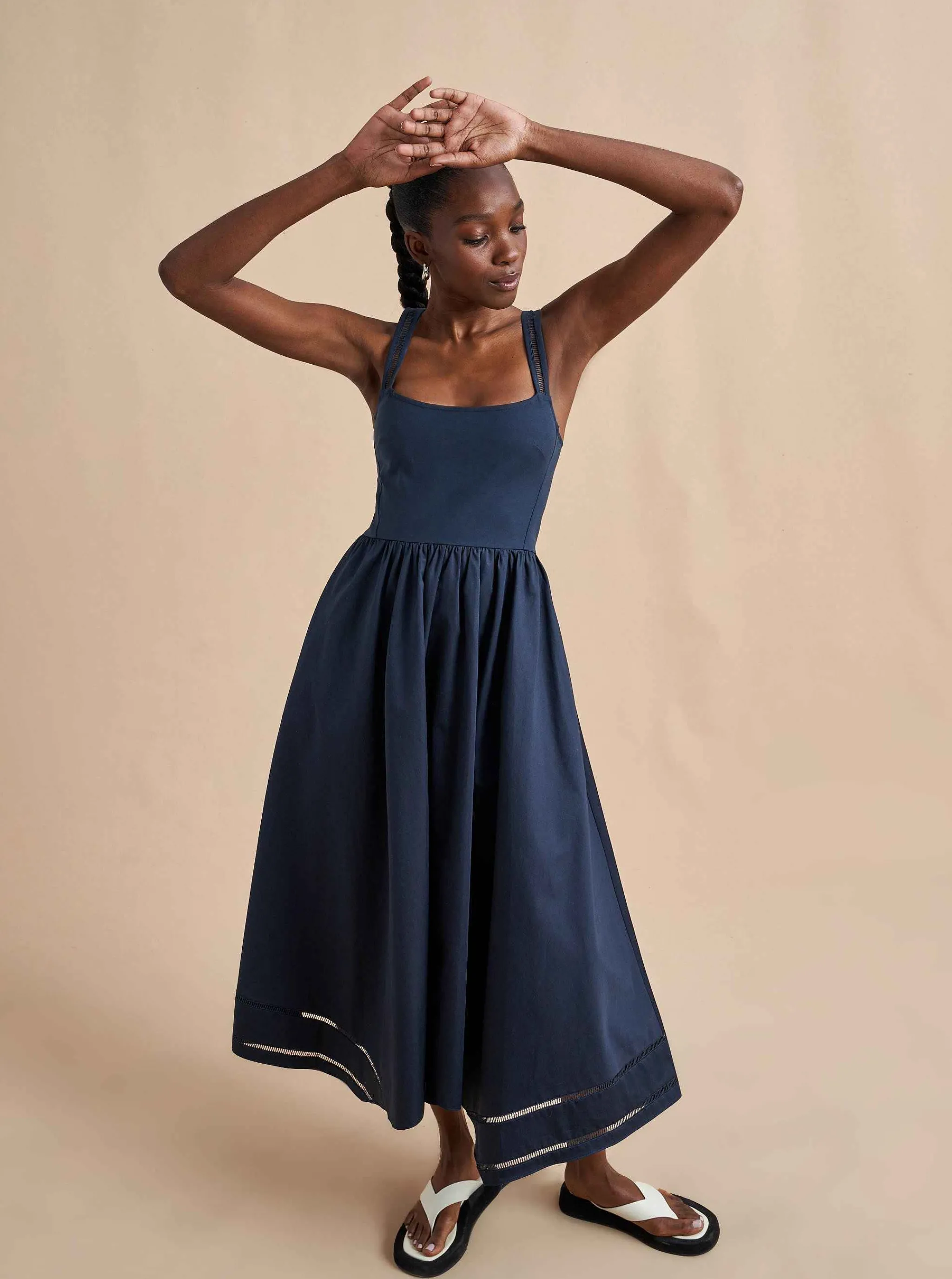 La Ligne Midi Dresses*Soraya Dress Midnight