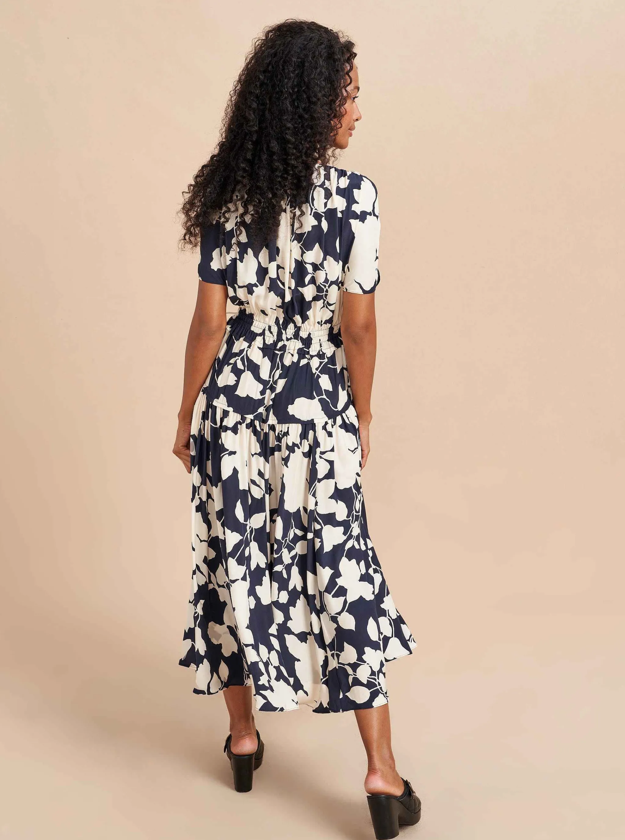 La Ligne Midi Dresses*Natalie Dress Navy/Cream