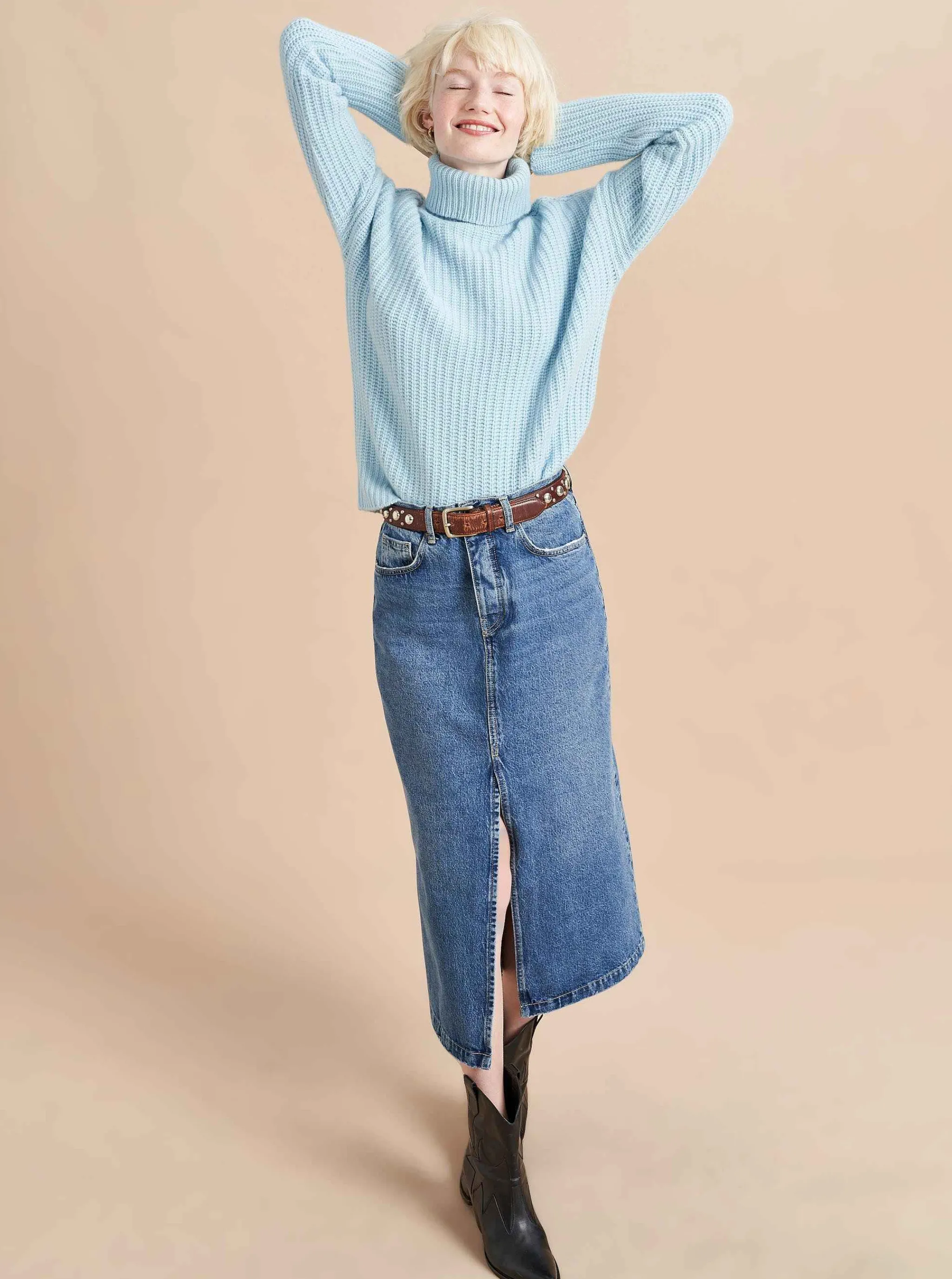 La Ligne Turtlenecks*Toujours Turtleneck Periwinkle