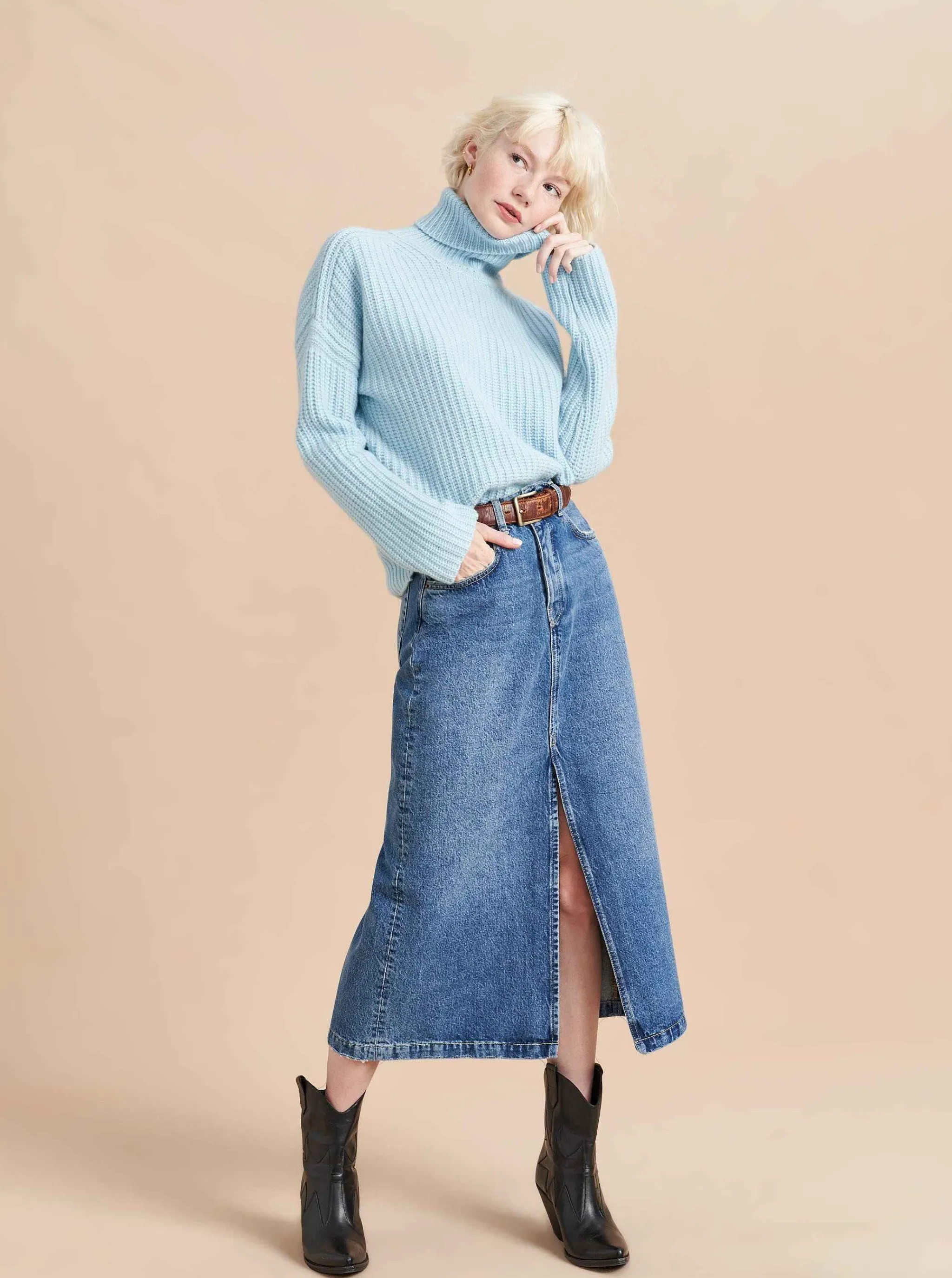 La Ligne Turtlenecks*Toujours Turtleneck Periwinkle