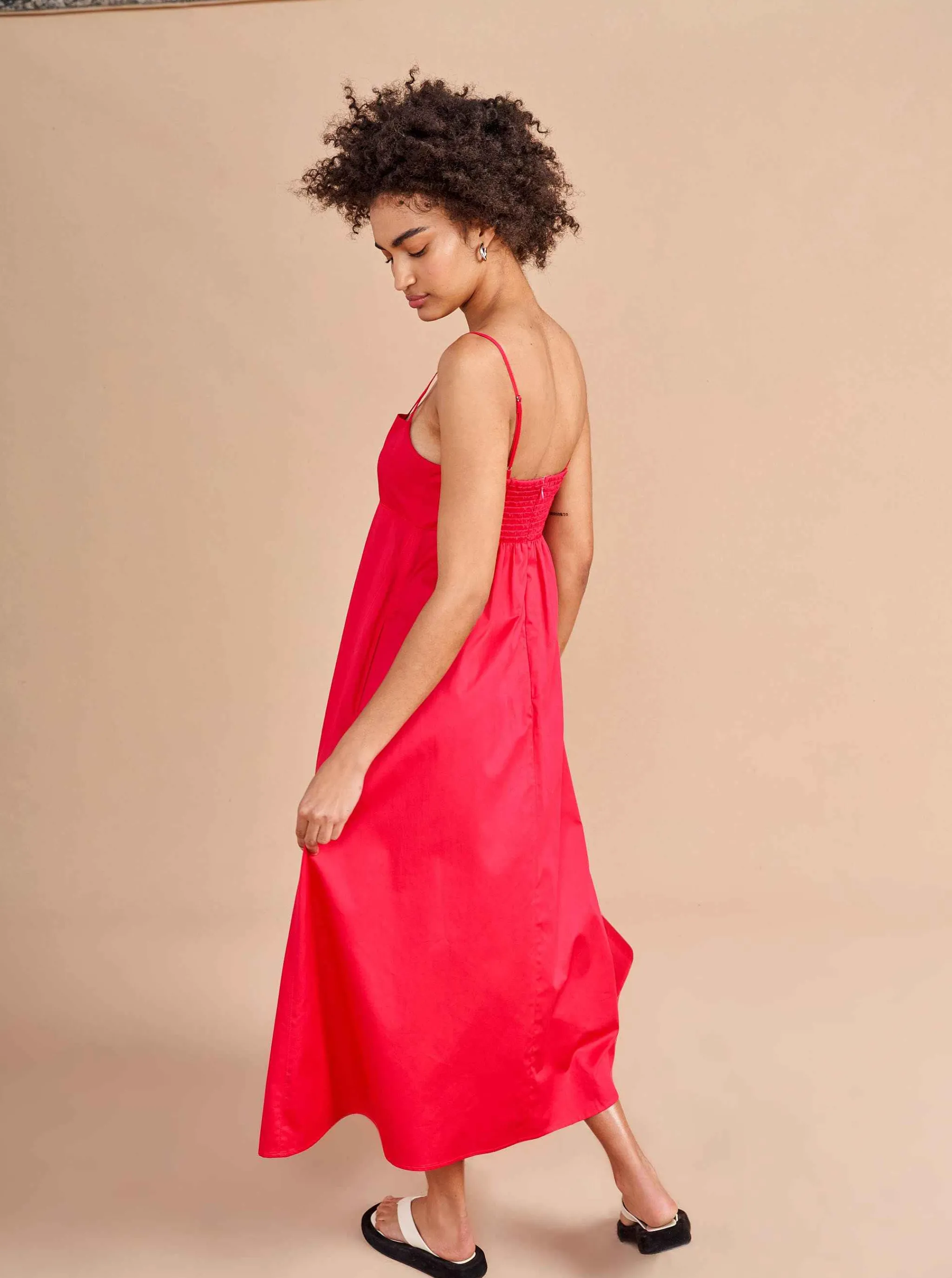 La Ligne Midi Dresses*Portia Dress Raspberry