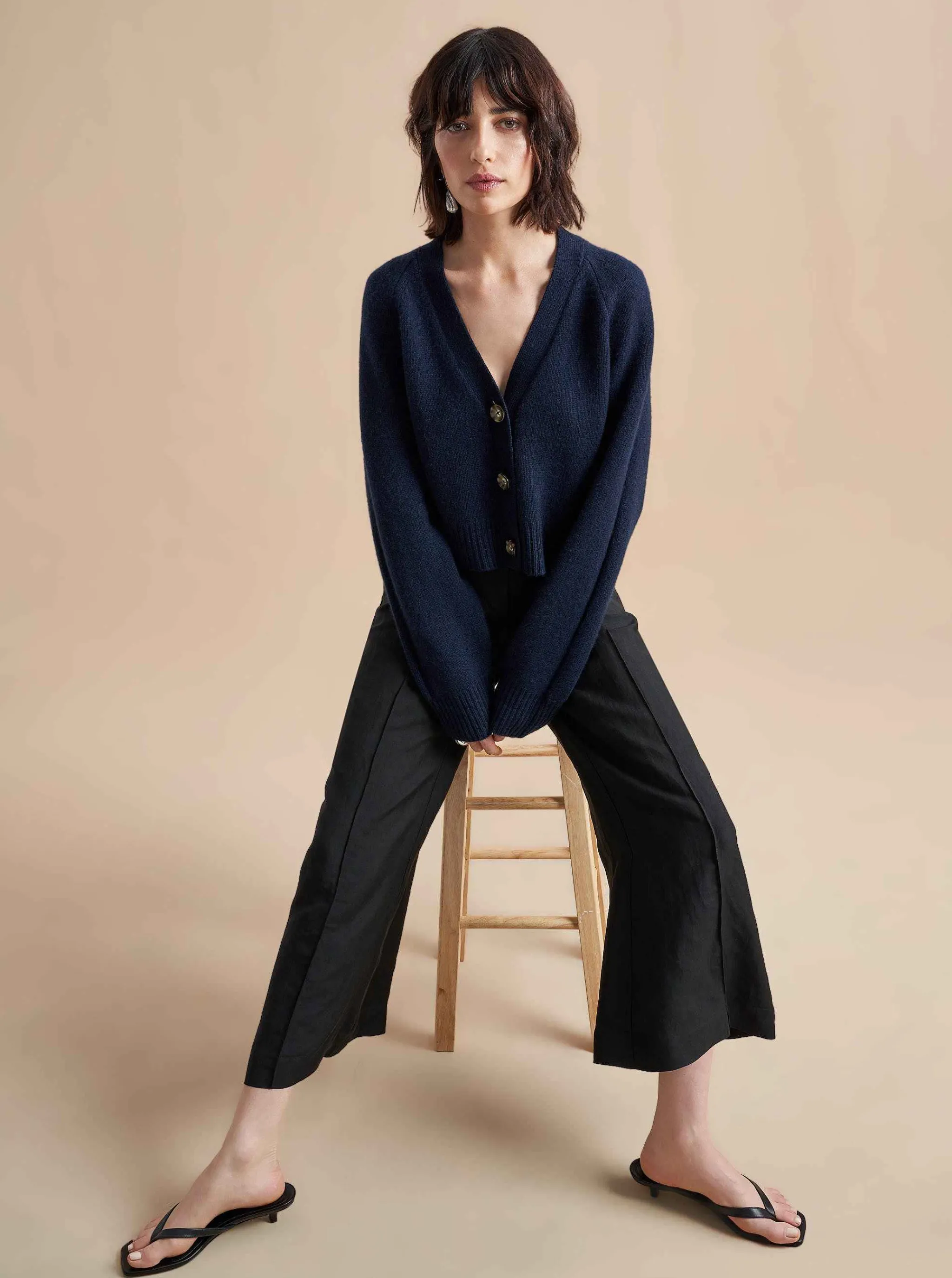 La Ligne Cardigans*Gaston Cardigan Navy