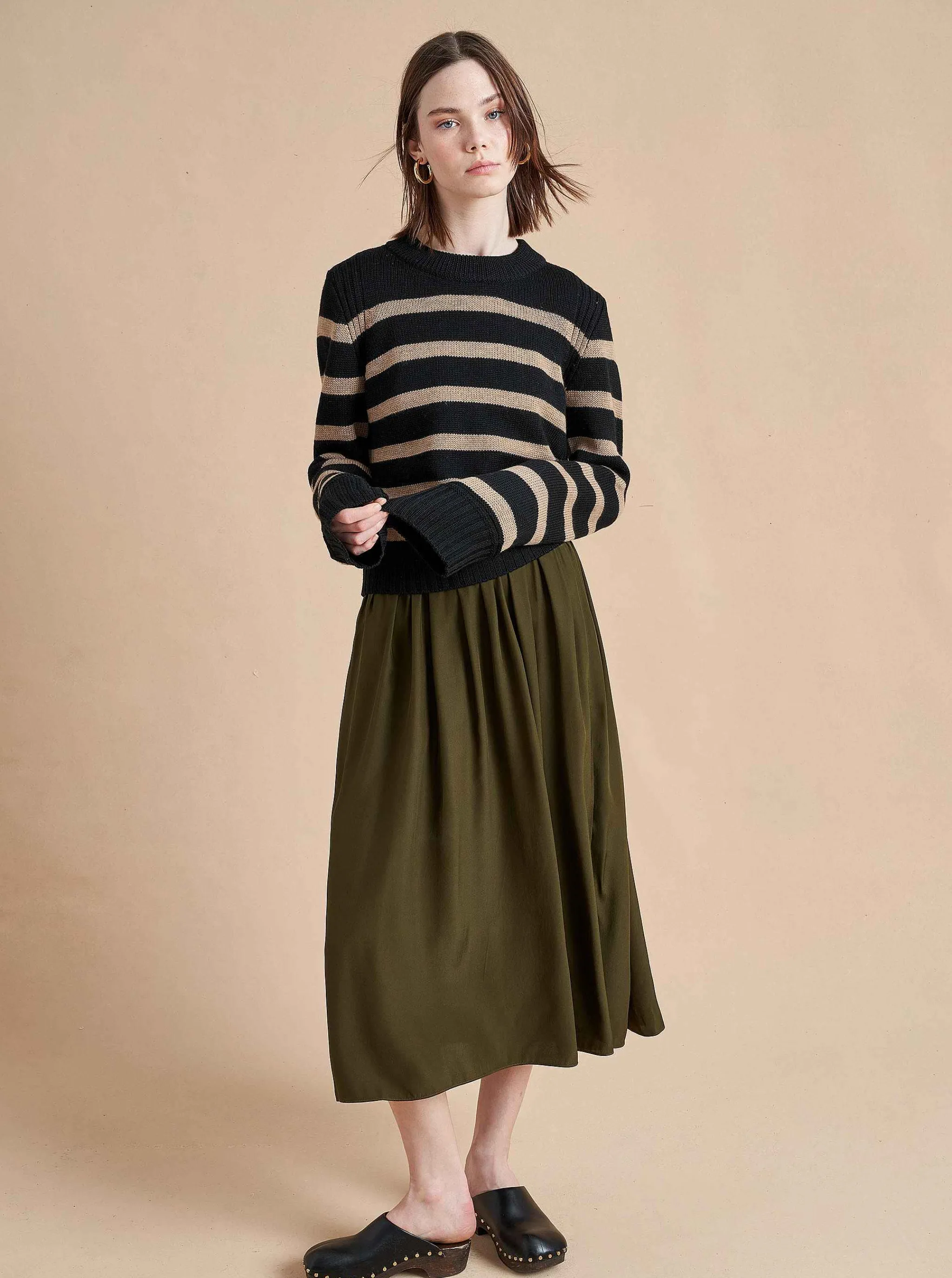 La Ligne Sweaters*Jack Sweater Black/Camel