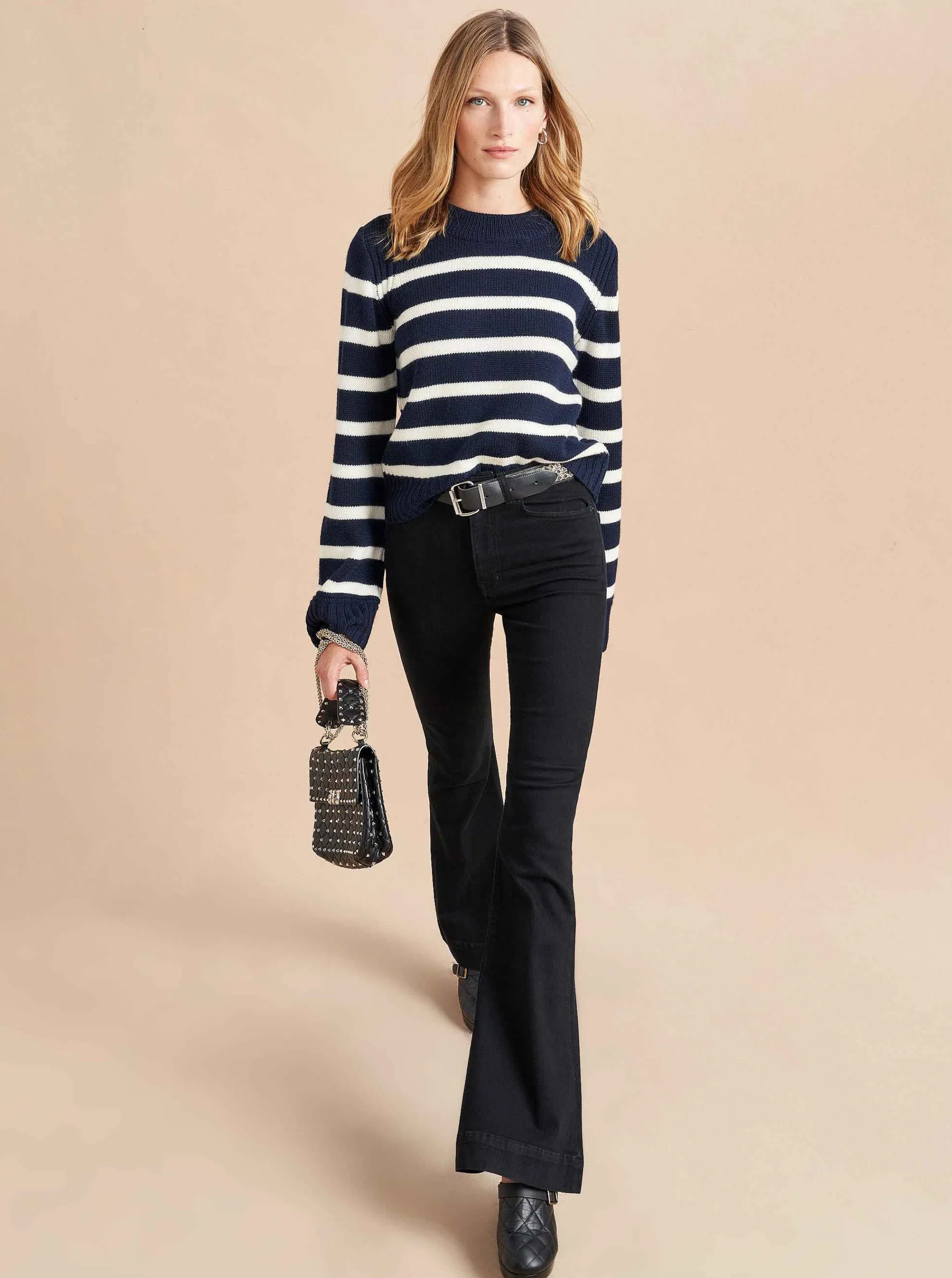 La Ligne Sweaters*Jack Sweater Navy/Cream