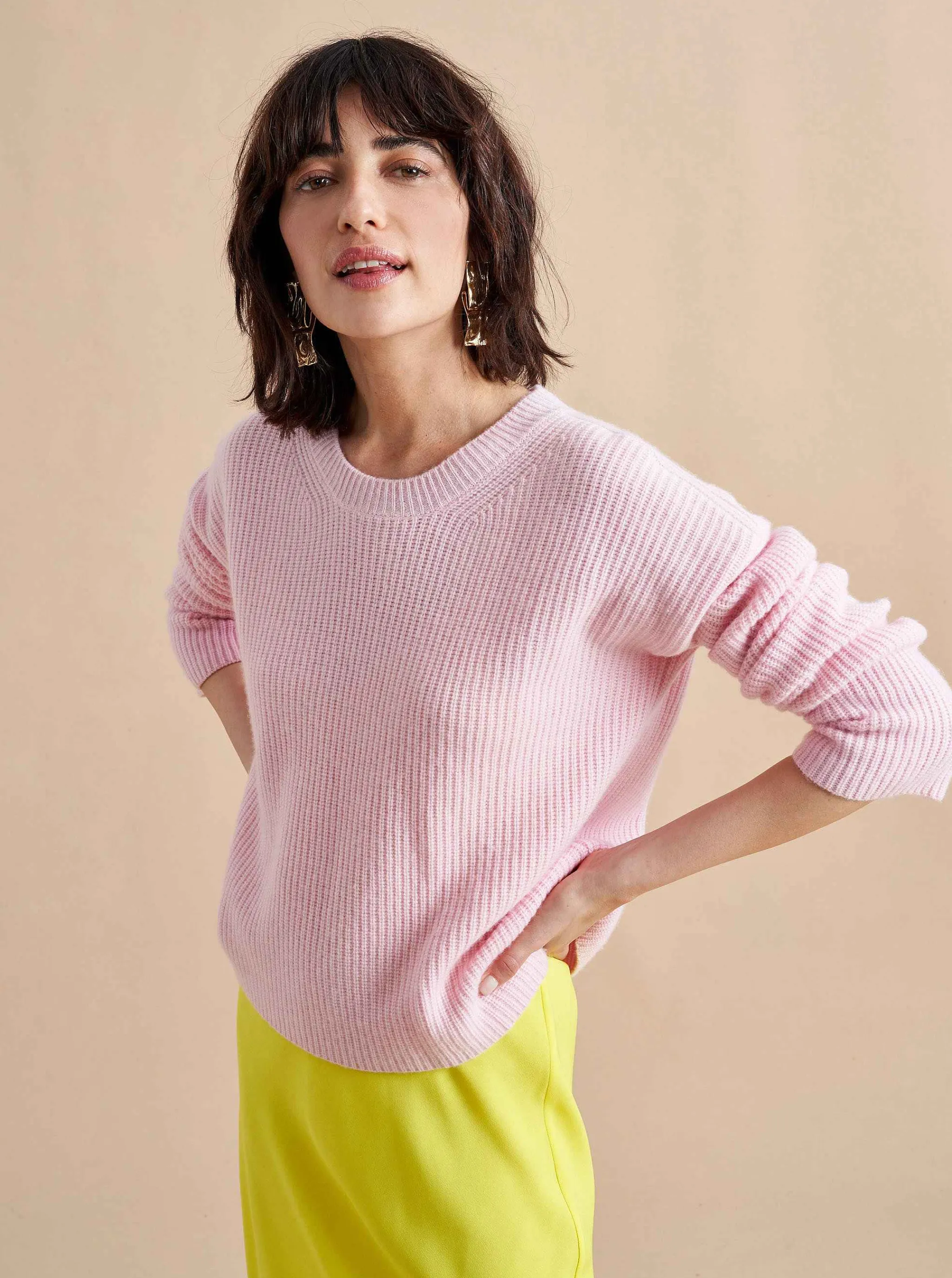 La Ligne Sweaters*Mini Toujours Sweater Pale Pink