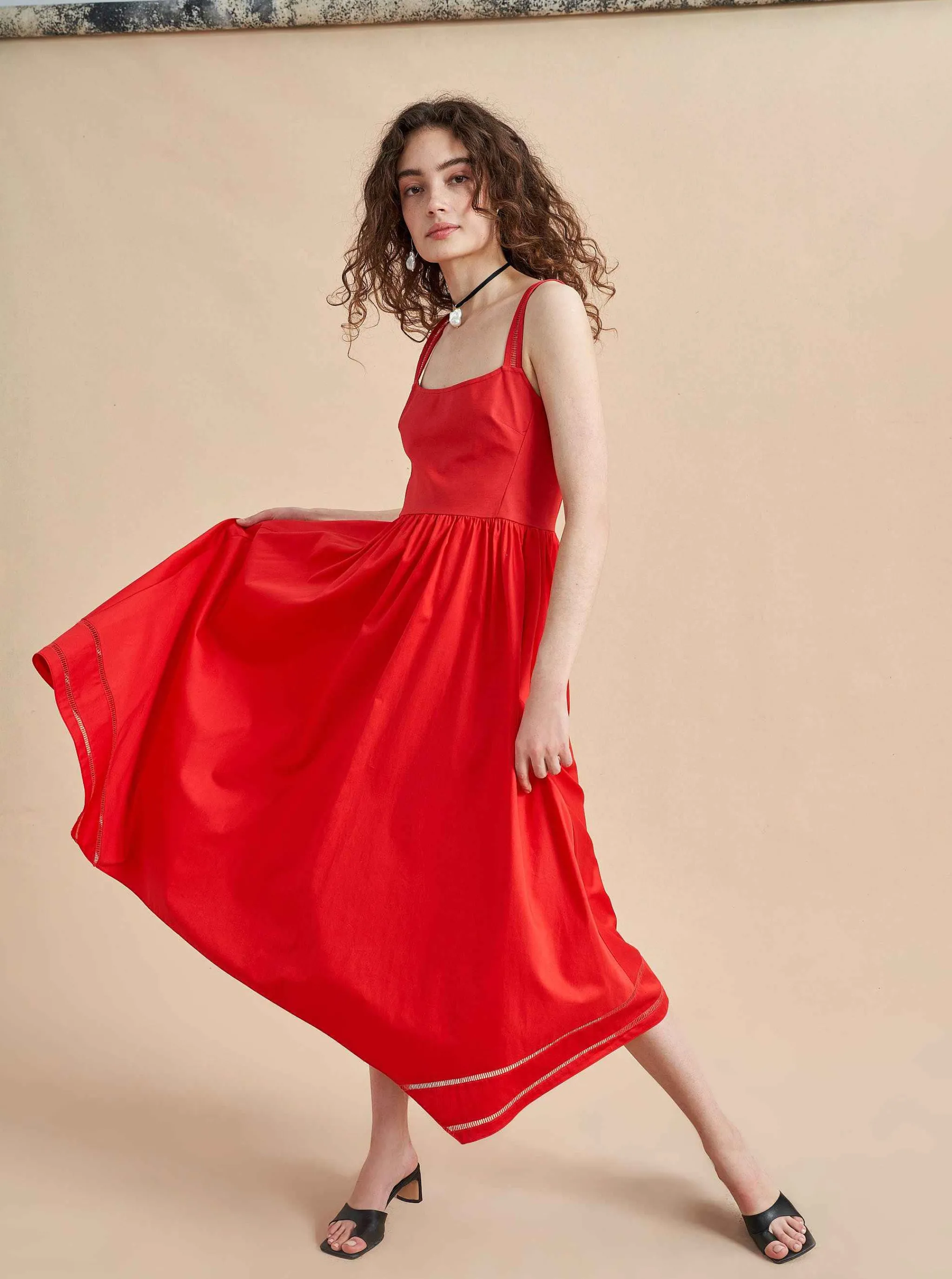 La Ligne Midi Dresses*Soraya Dress Poppy