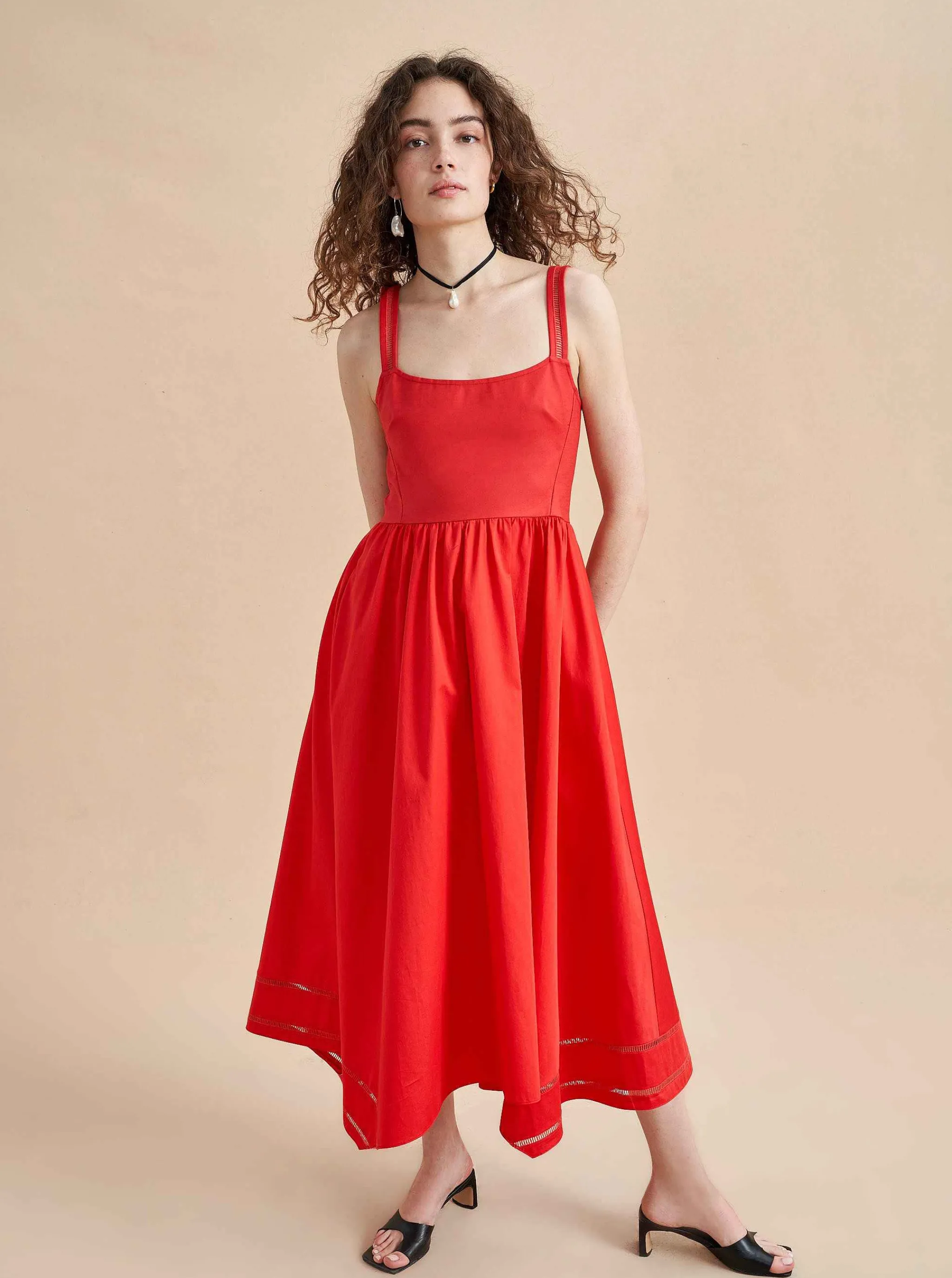 La Ligne Midi Dresses*Soraya Dress Poppy