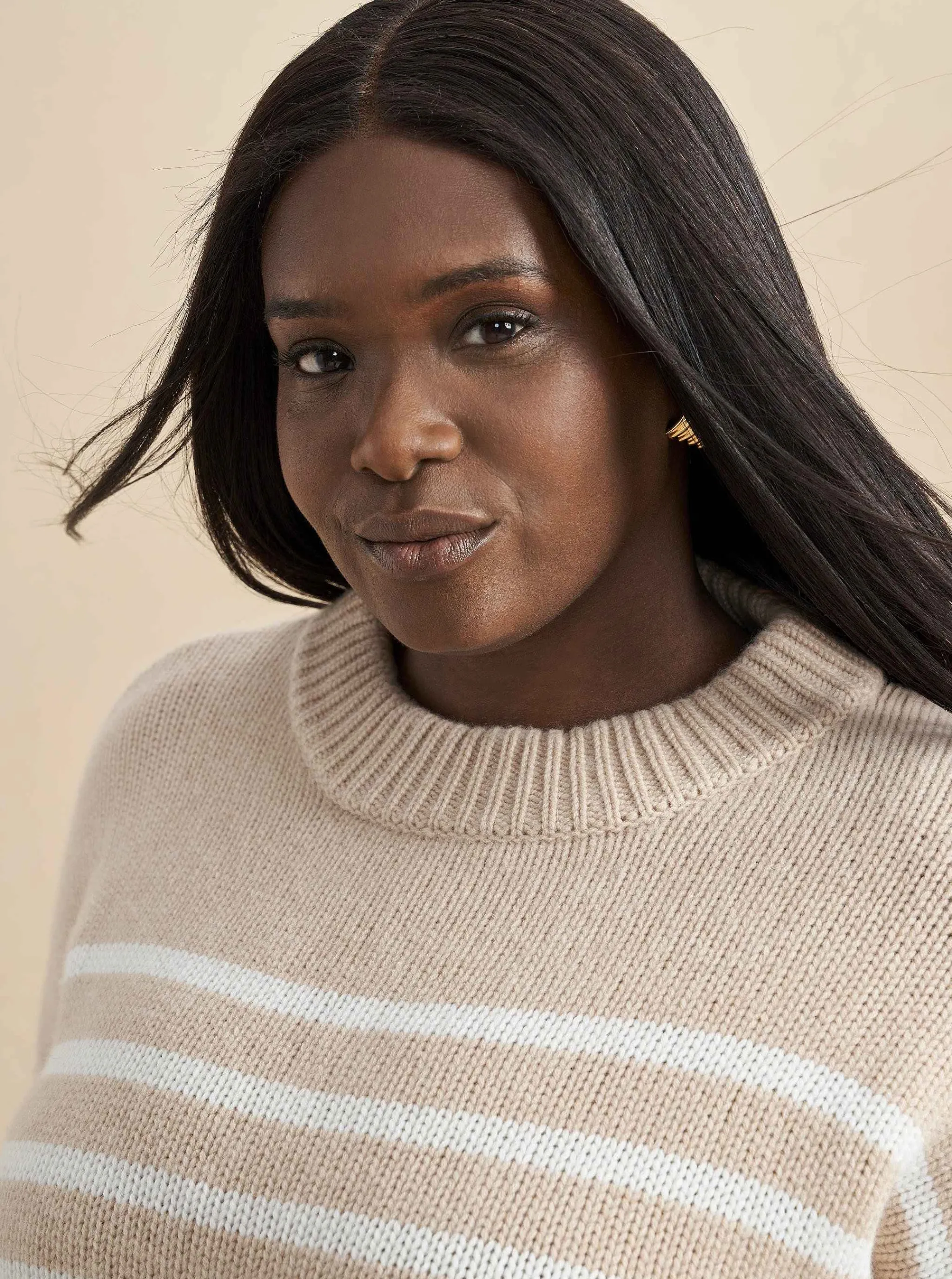 La Ligne Sweaters*Marin Sweater Camel/Cream