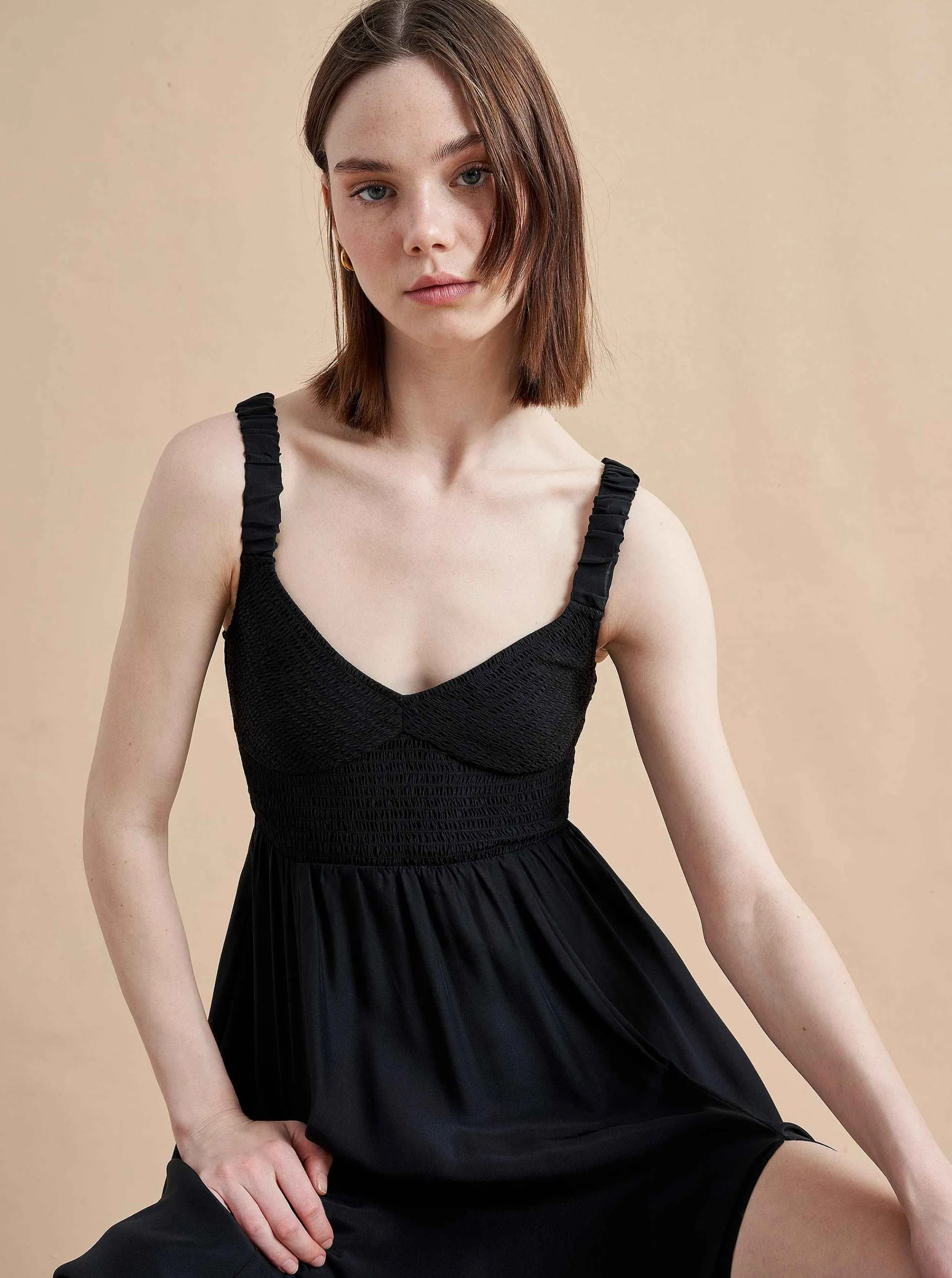La Ligne Midi Dresses*Sarah Dress Black
