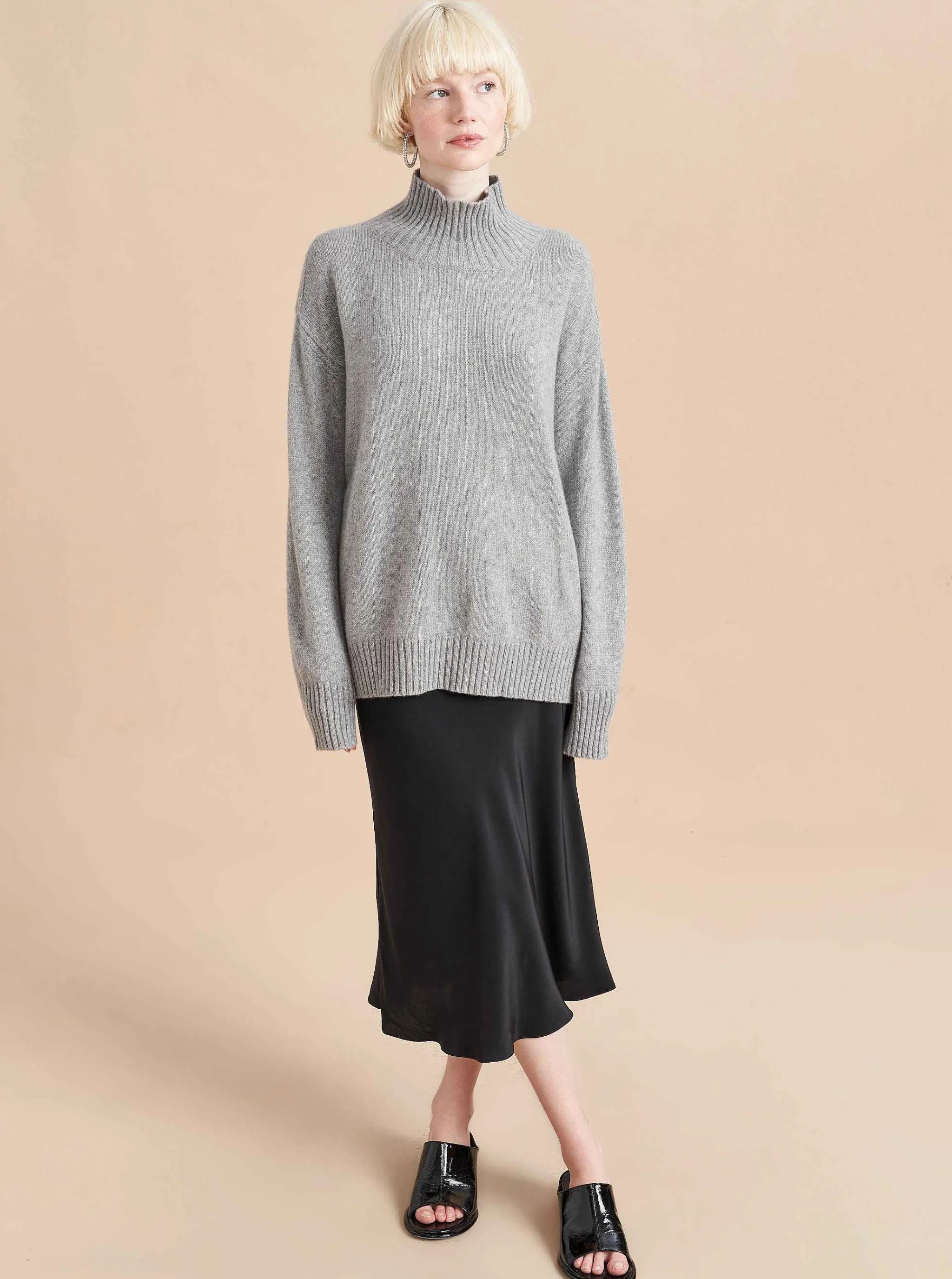 La Ligne Turtlenecks*Val Turtleneck Grey