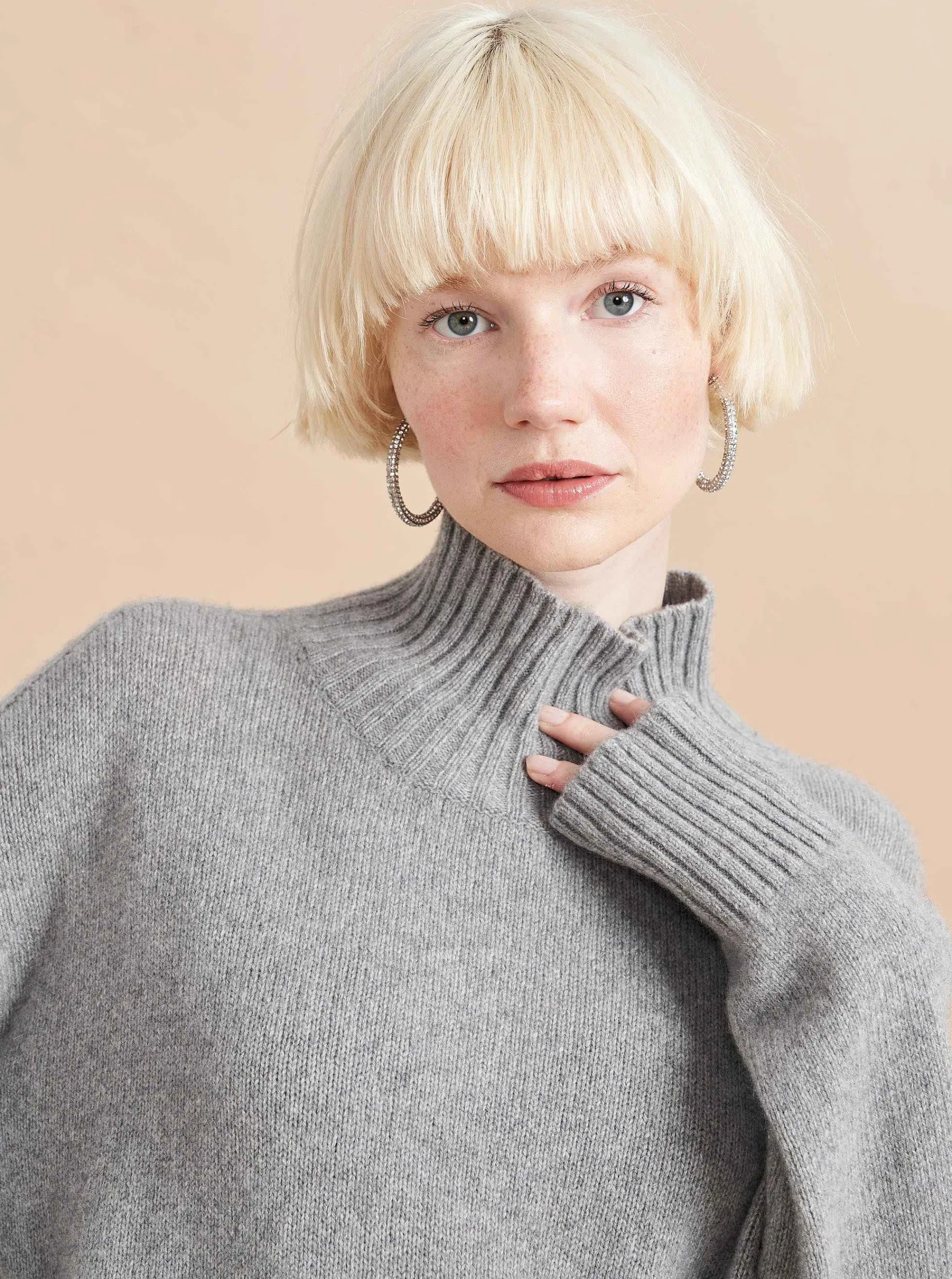 La Ligne Turtlenecks*Val Turtleneck Grey