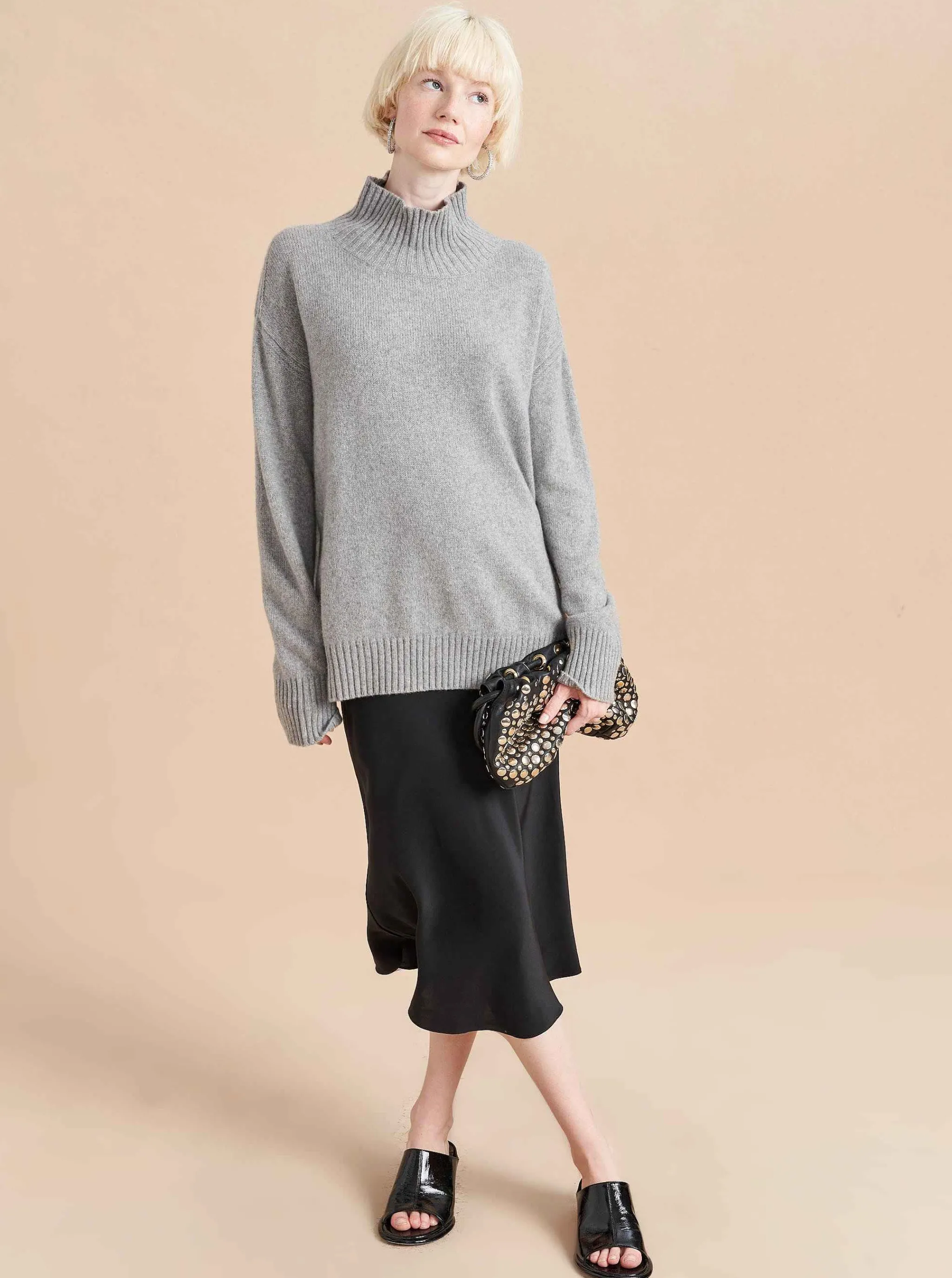 La Ligne Turtlenecks*Val Turtleneck Grey