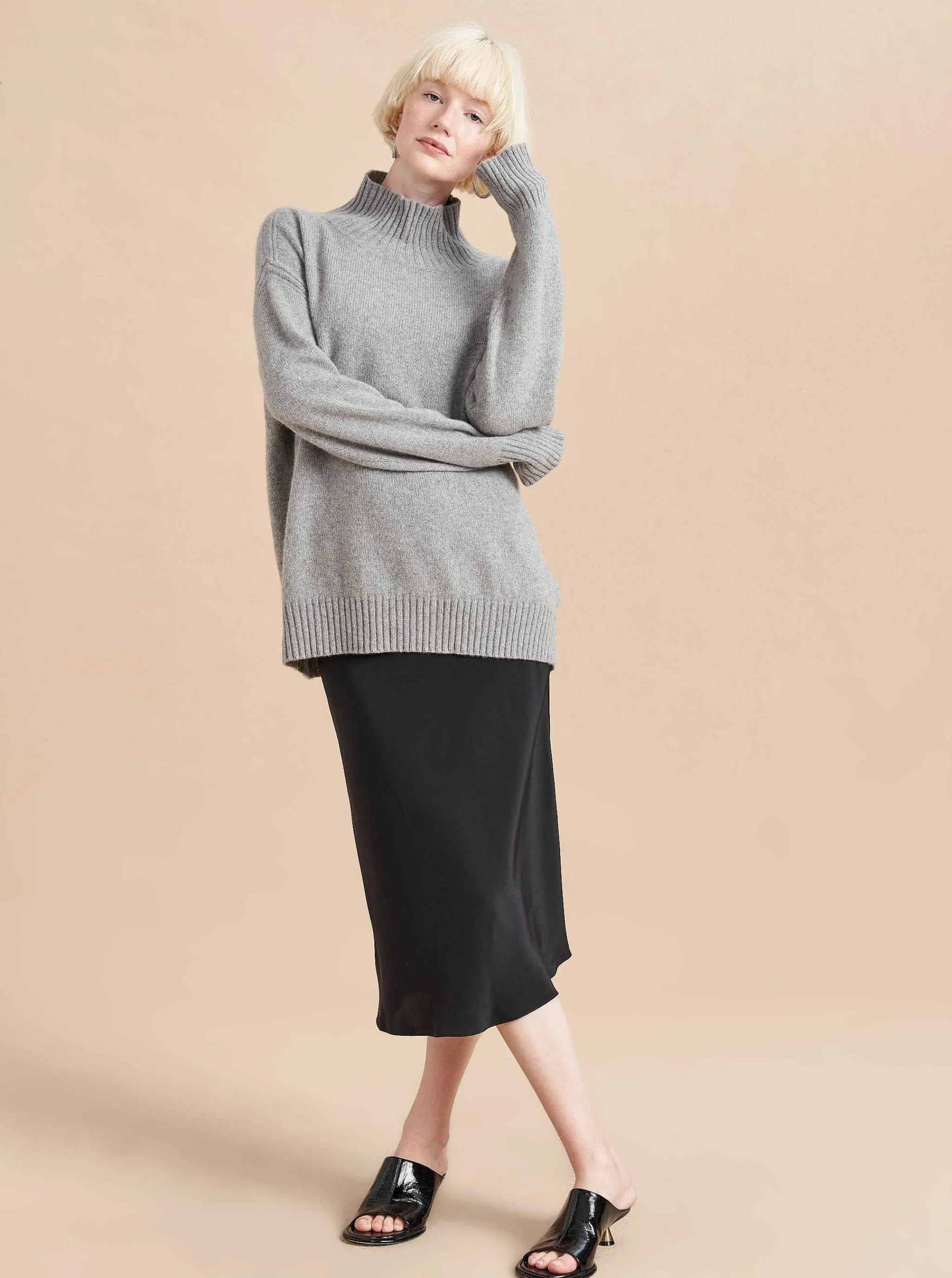 La Ligne Turtlenecks*Val Turtleneck Grey