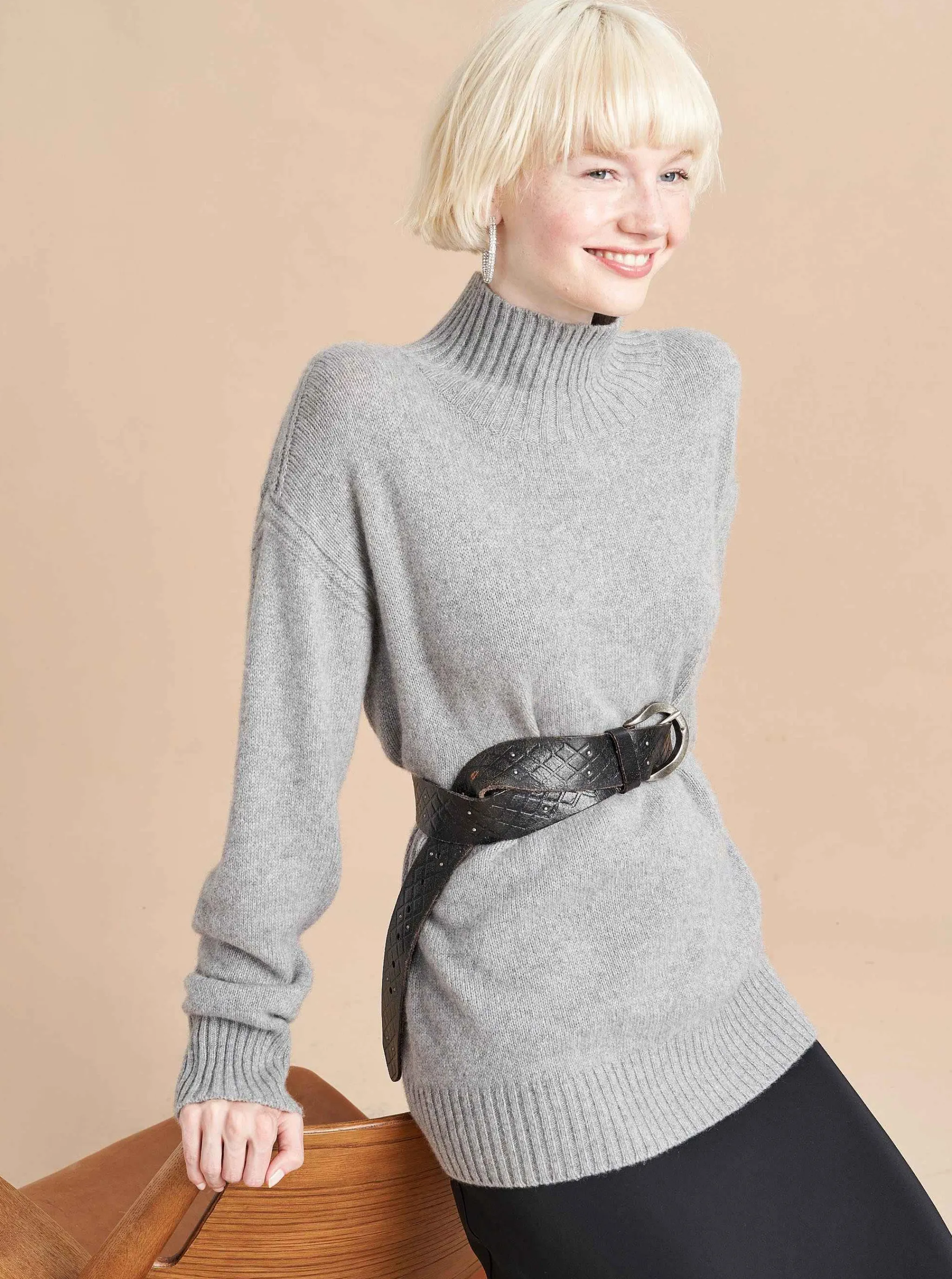 La Ligne Turtlenecks*Val Turtleneck Grey