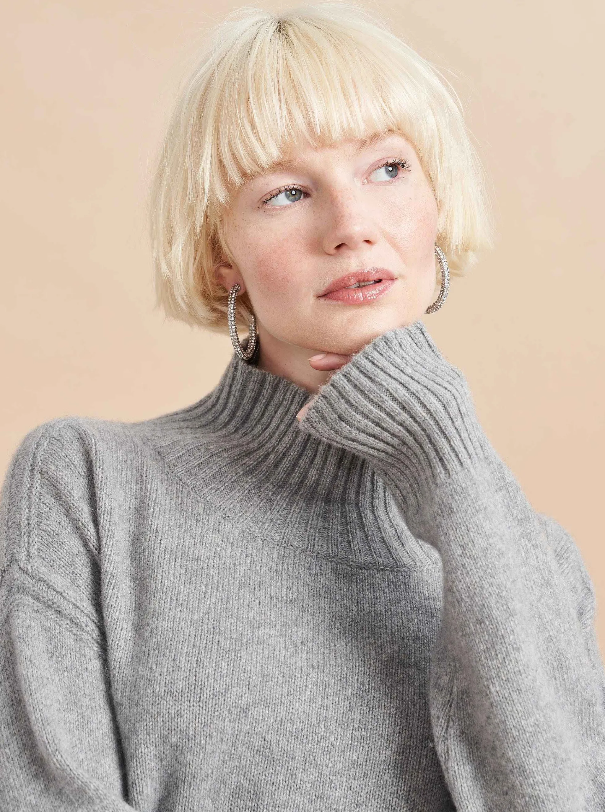 La Ligne Turtlenecks*Val Turtleneck Grey