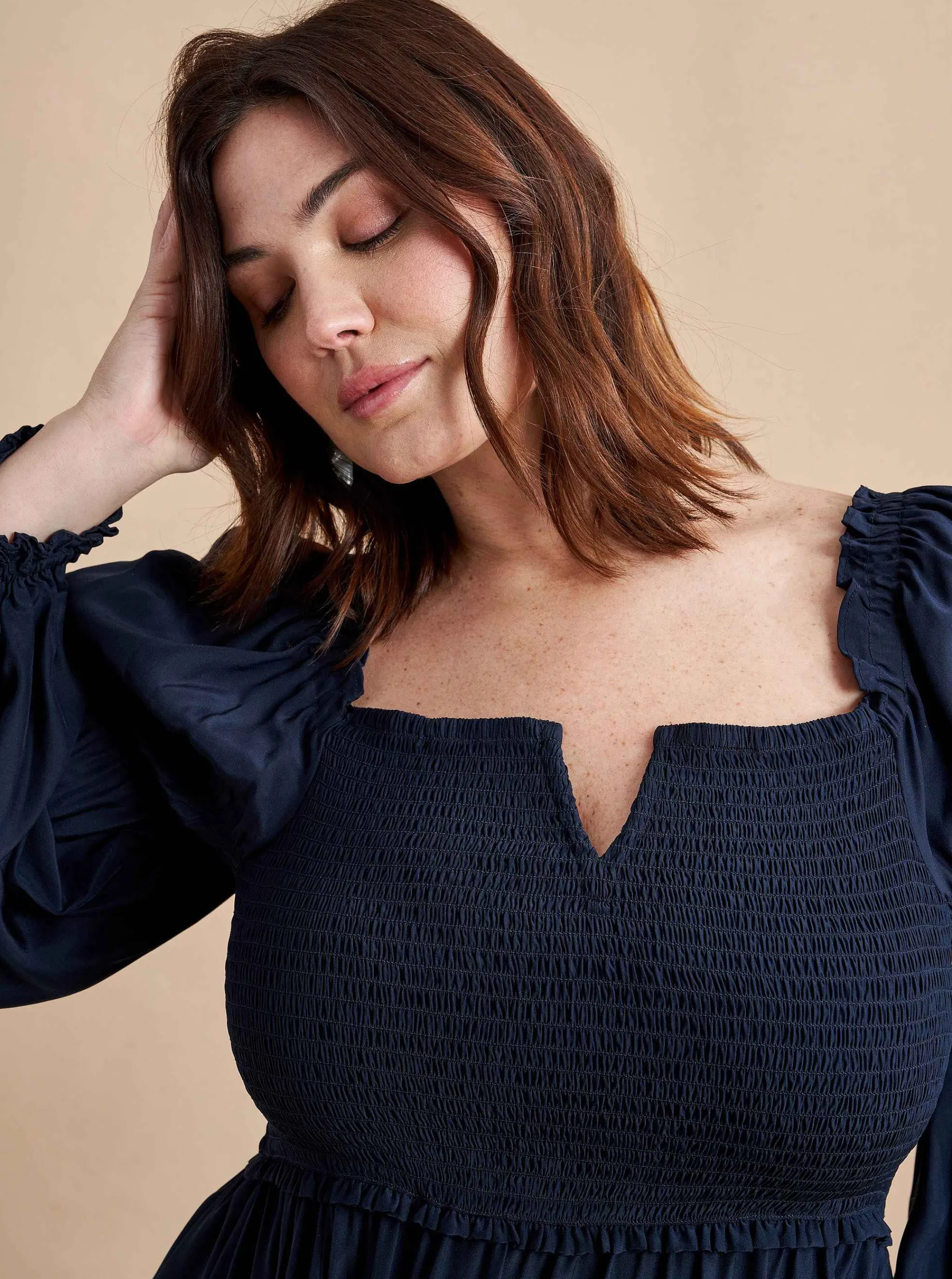 La Ligne Midi Dresses*Bettina Dress Navy