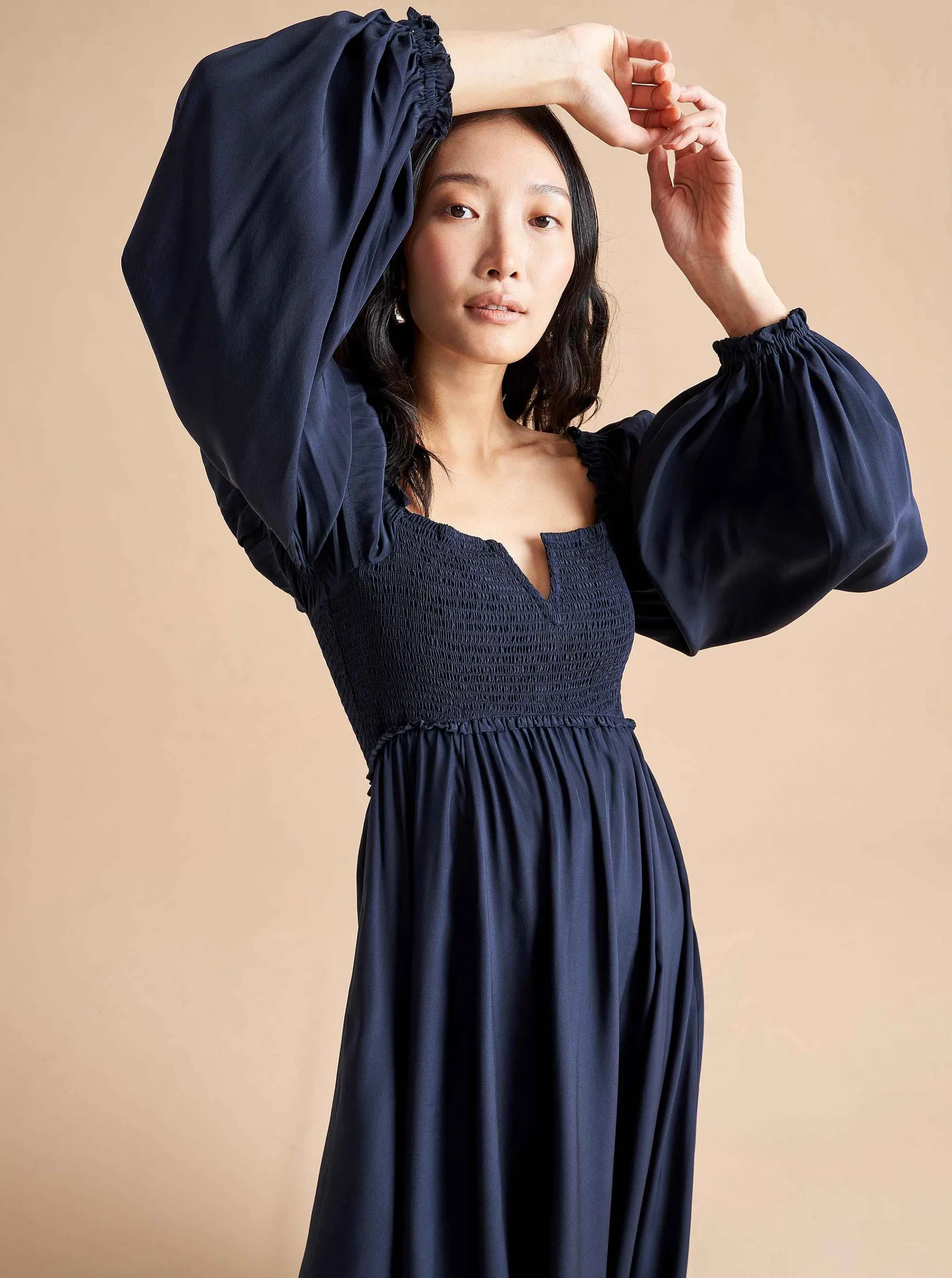 La Ligne Midi Dresses*Bettina Dress Navy