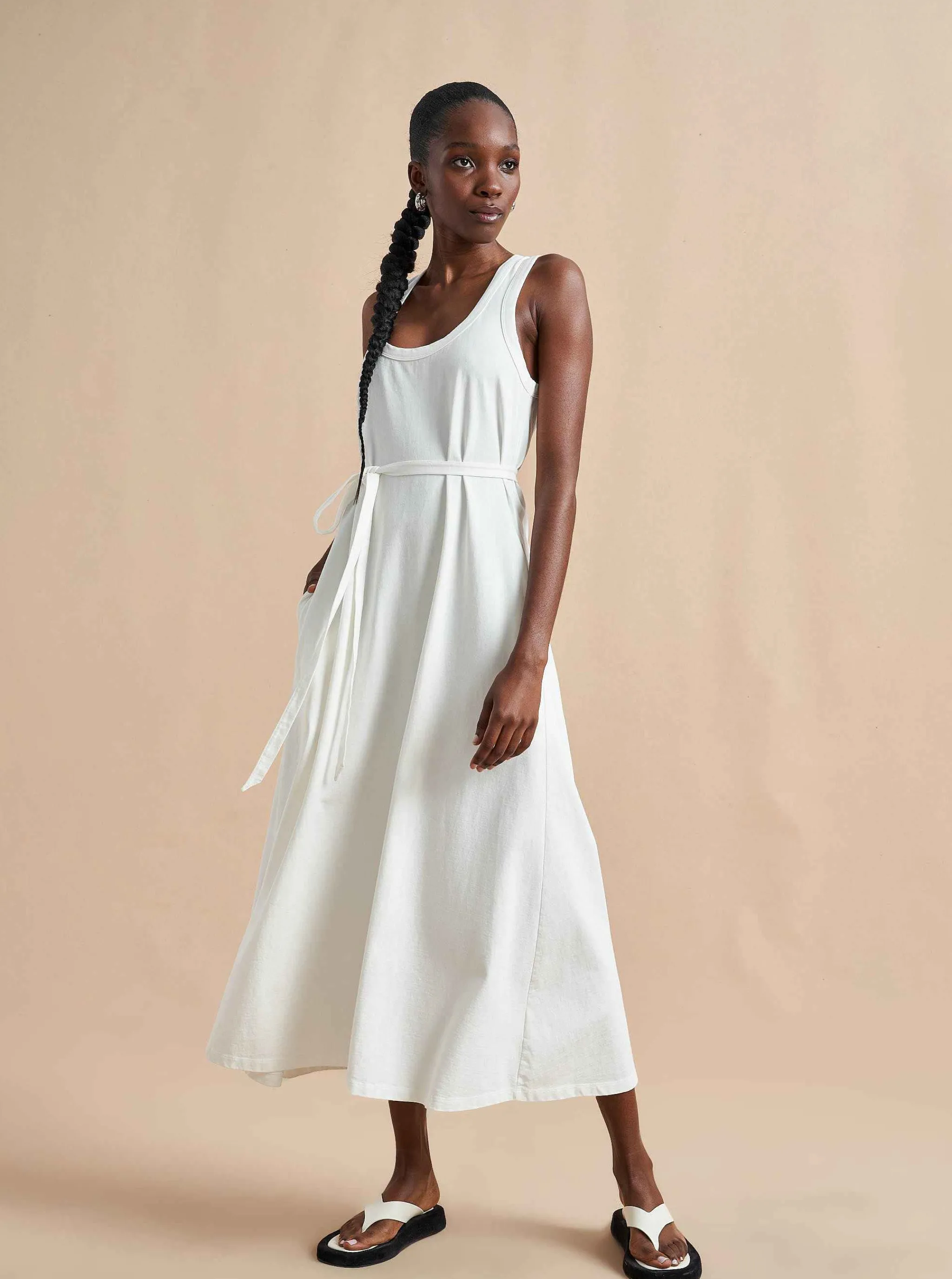 La Ligne Tanks*Andie Tank Dress White