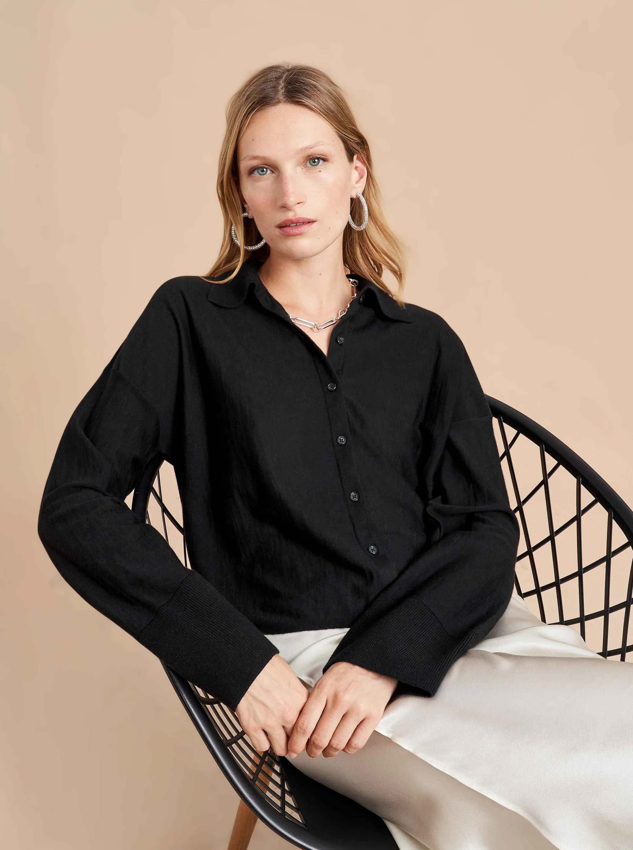 La Ligne Shirts*Solid Meredith Shirt