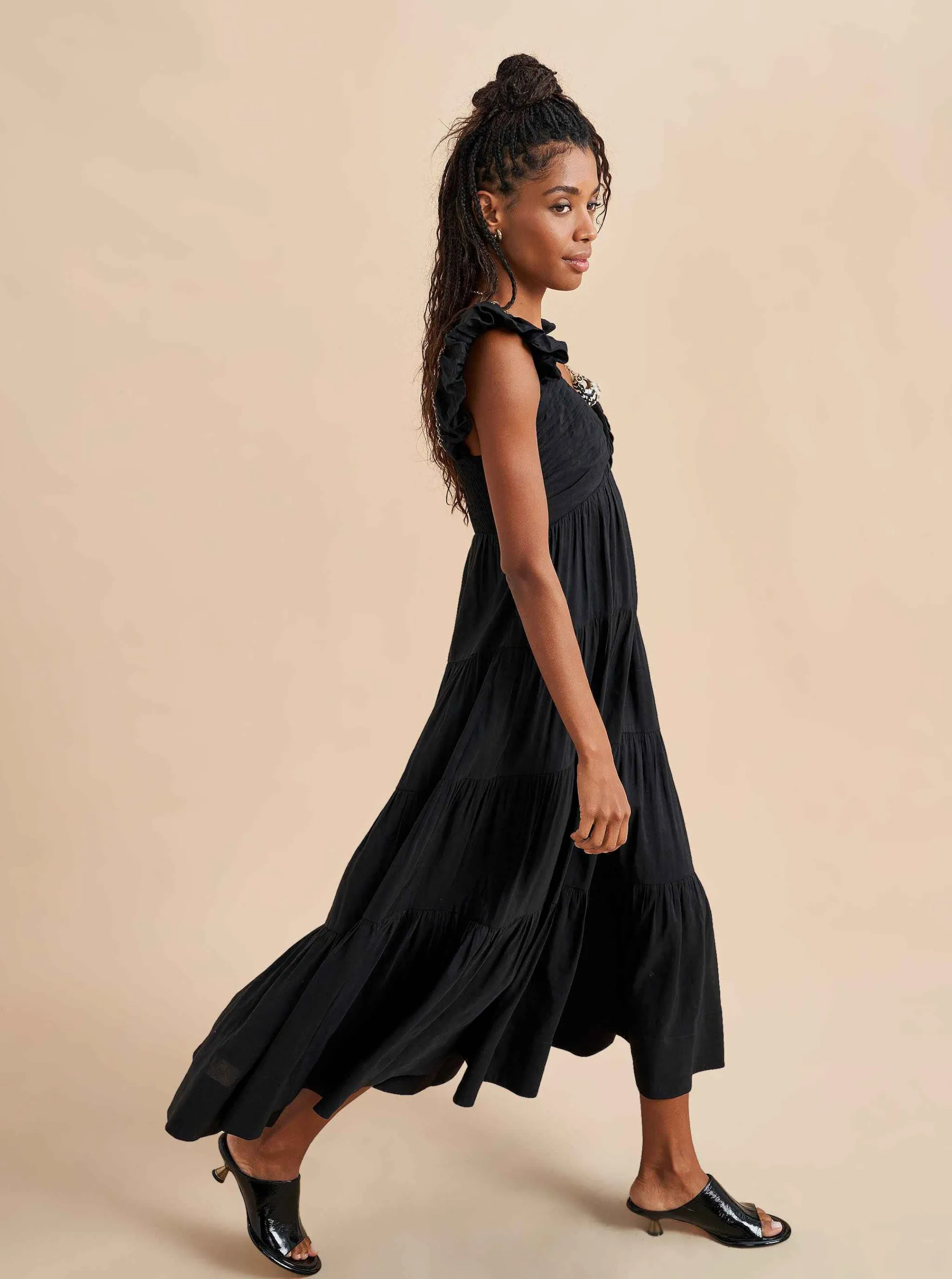 La Ligne Midi Dresses*Anais Dress Black