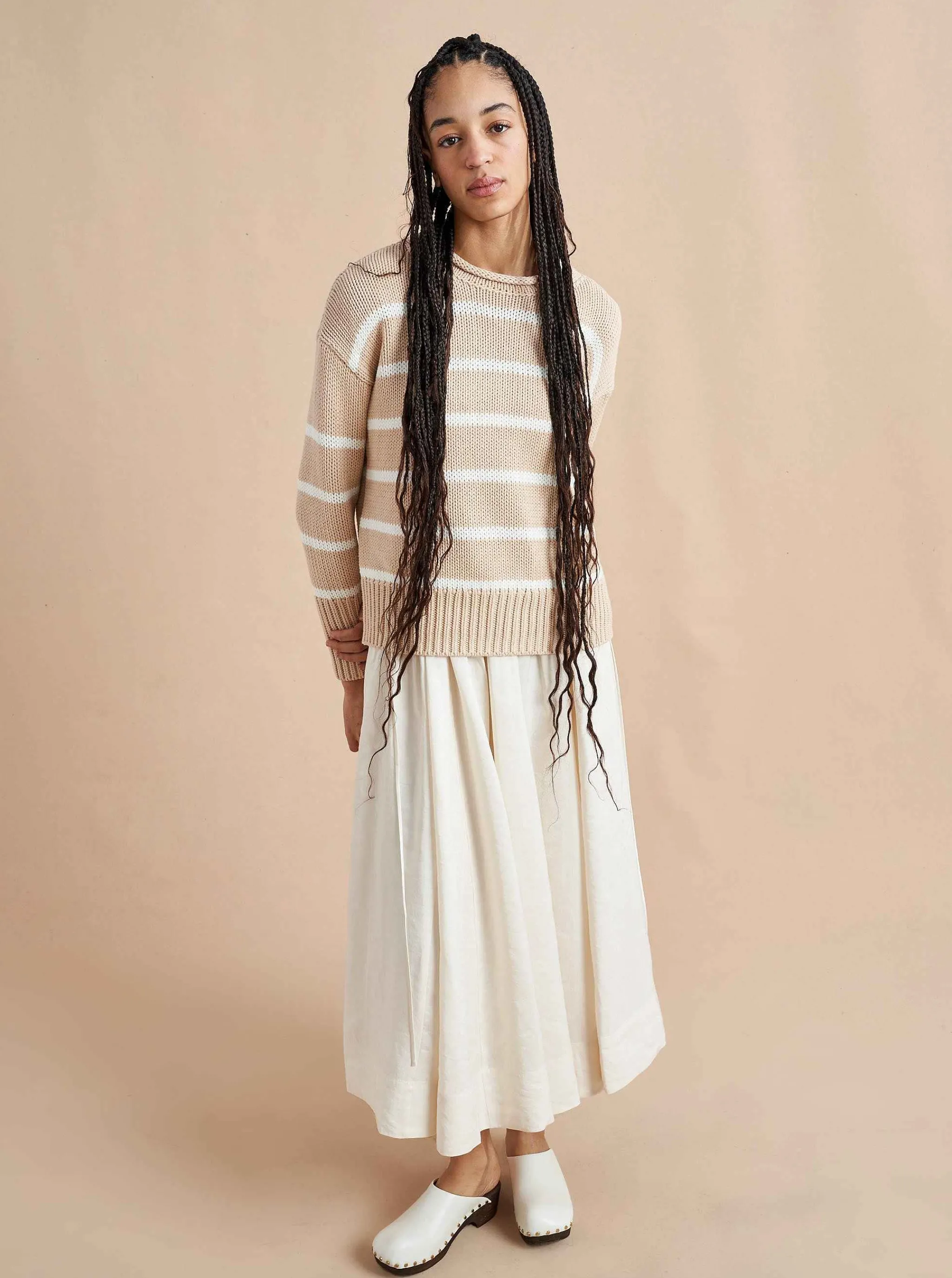 La Ligne Sweaters*Marina Sweater Camel/Cream