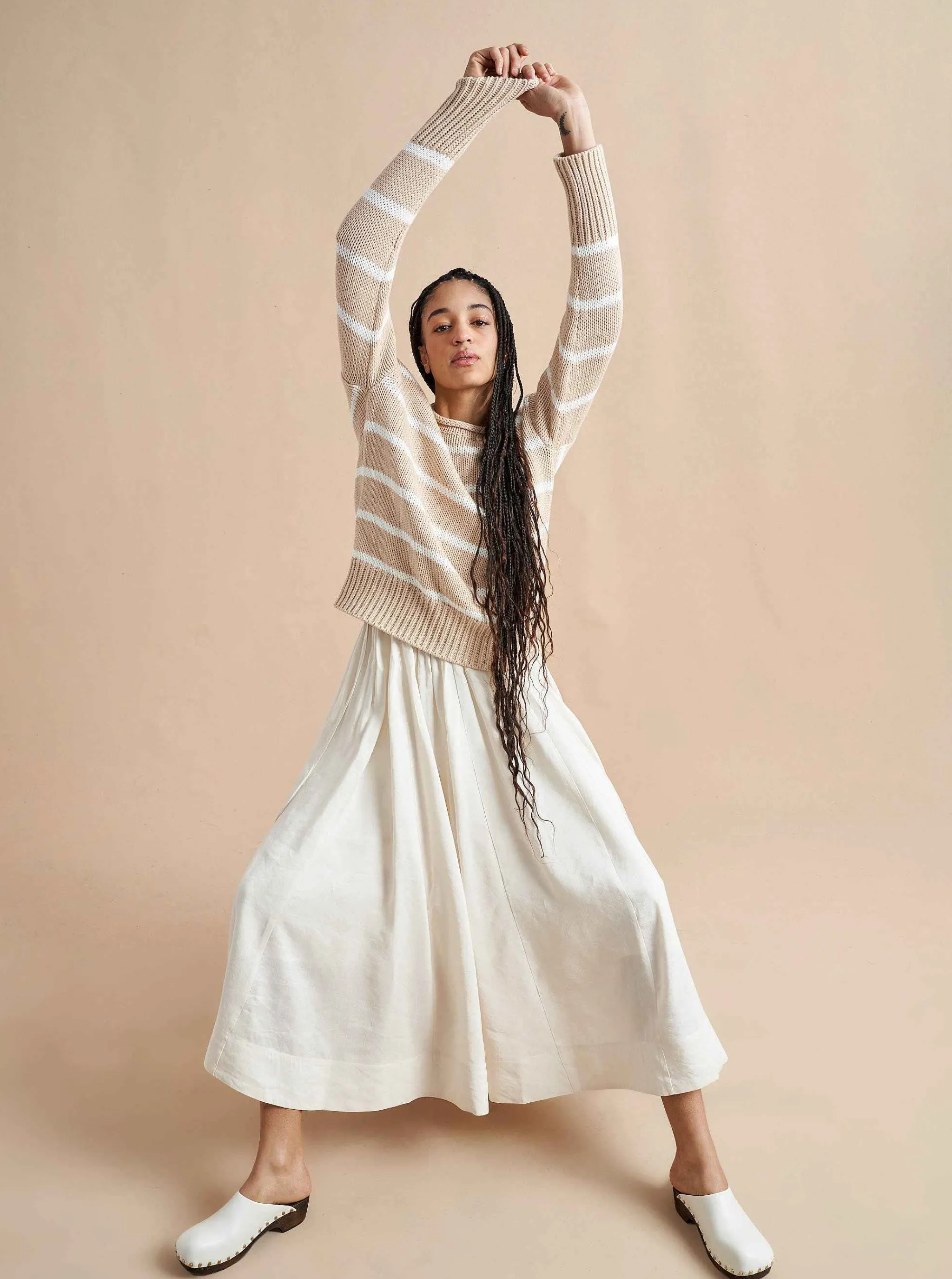 La Ligne Sweaters*Marina Sweater Camel/Cream