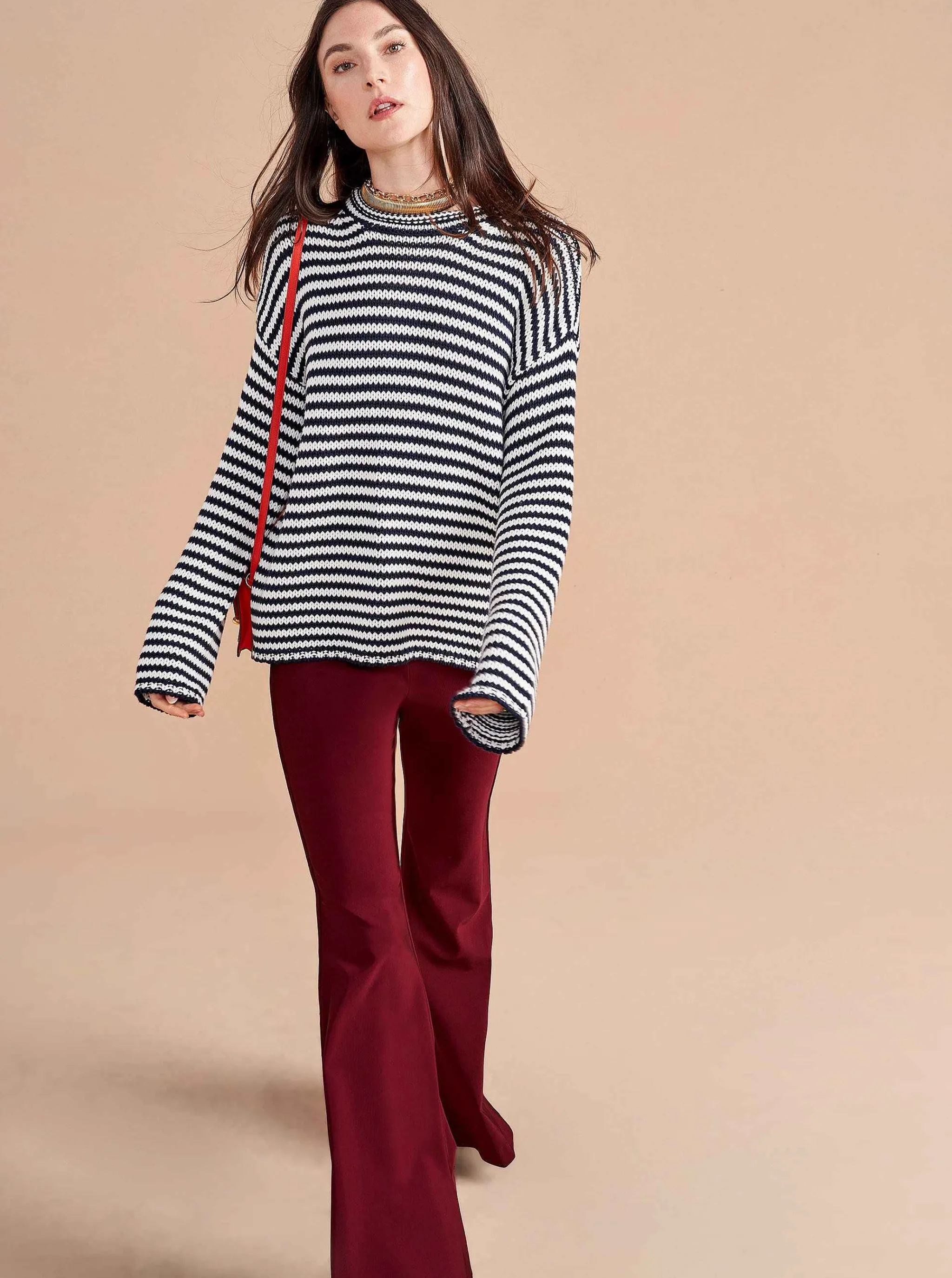 La Ligne Sweaters*Marina Fine Stripe Sweater