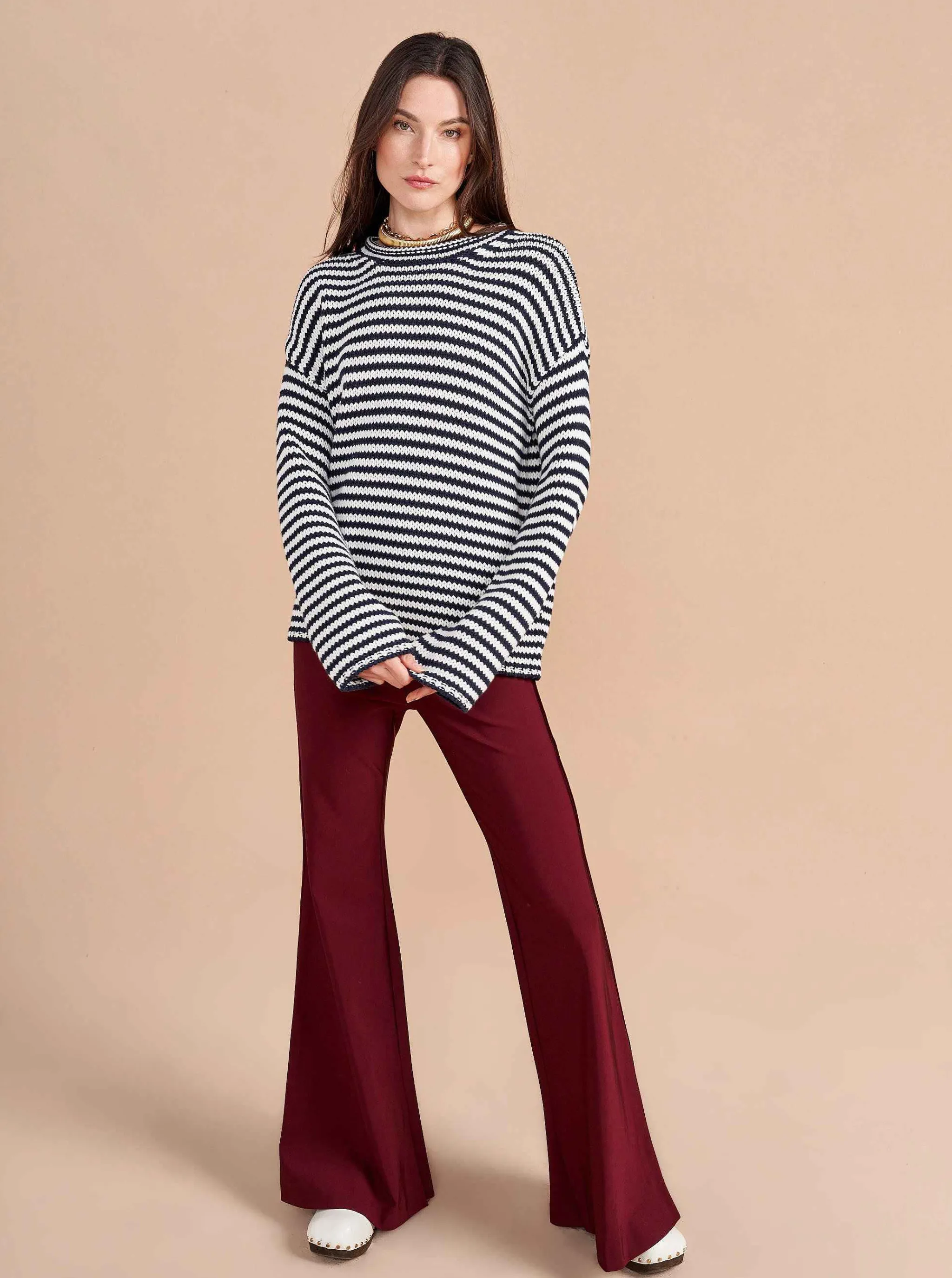 La Ligne Sweaters*Marina Fine Stripe Sweater