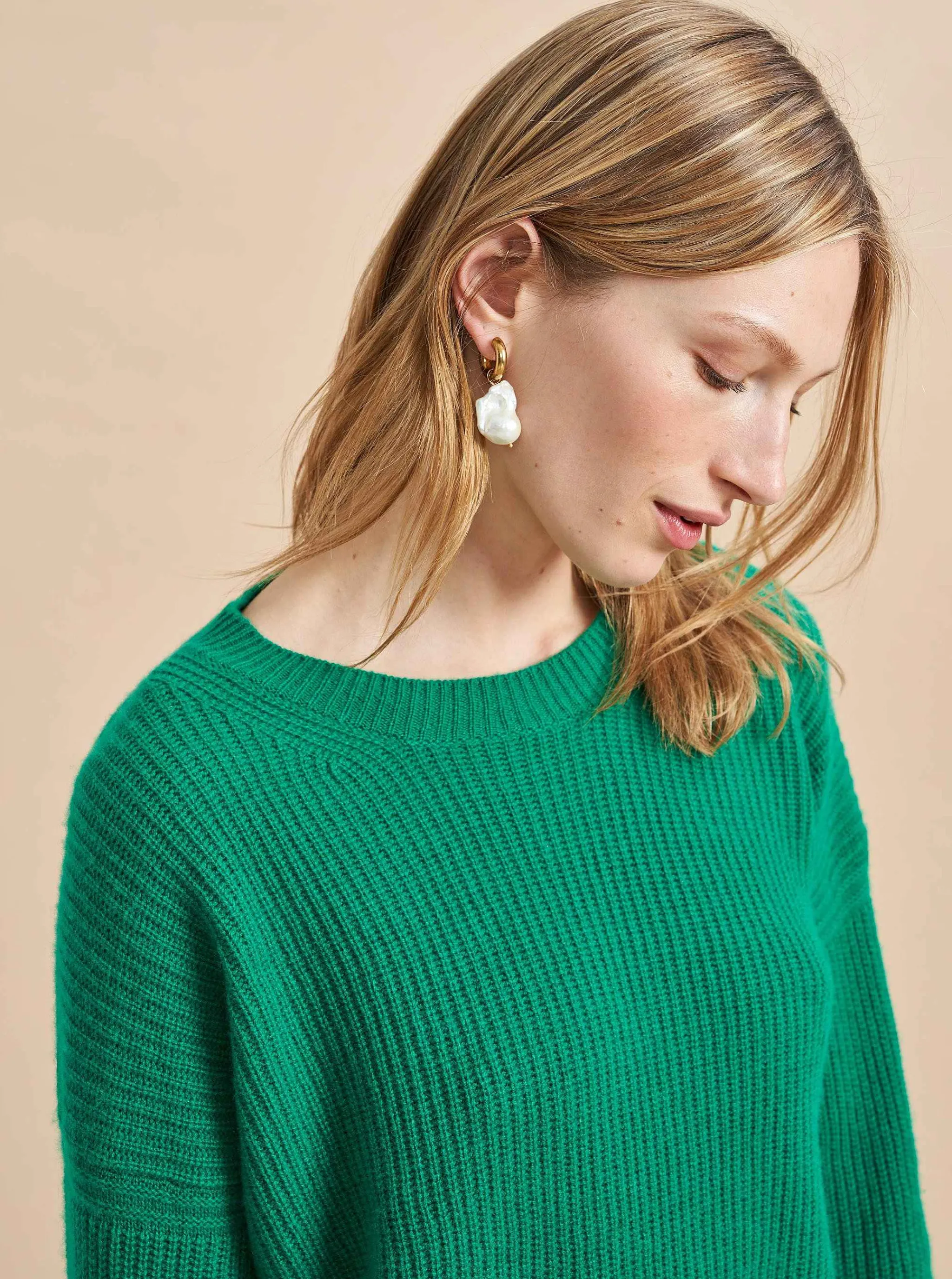 La Ligne Sweaters*Mini Toujours Sweater Kelly Green
