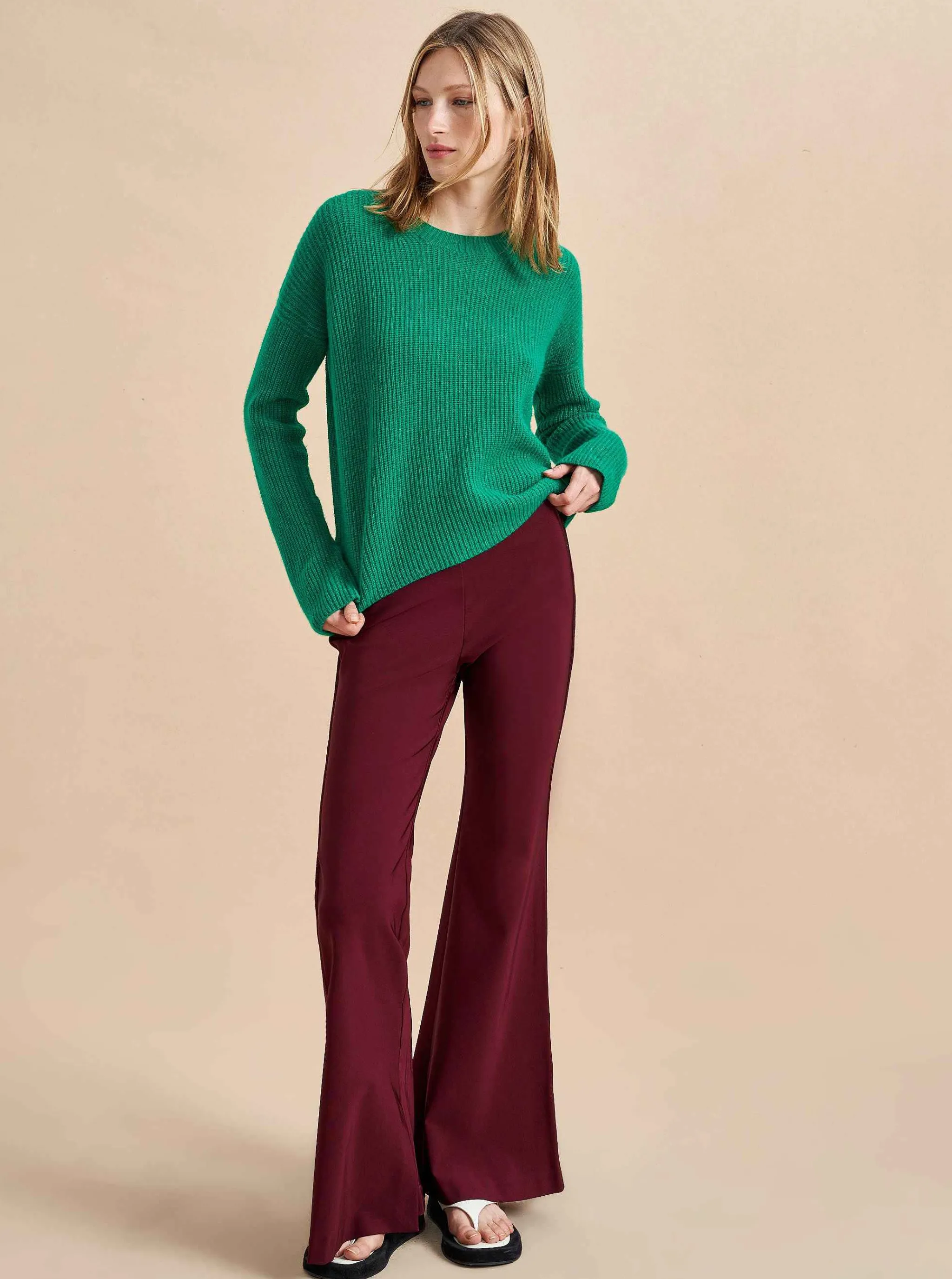 La Ligne Sweaters*Mini Toujours Sweater Kelly Green