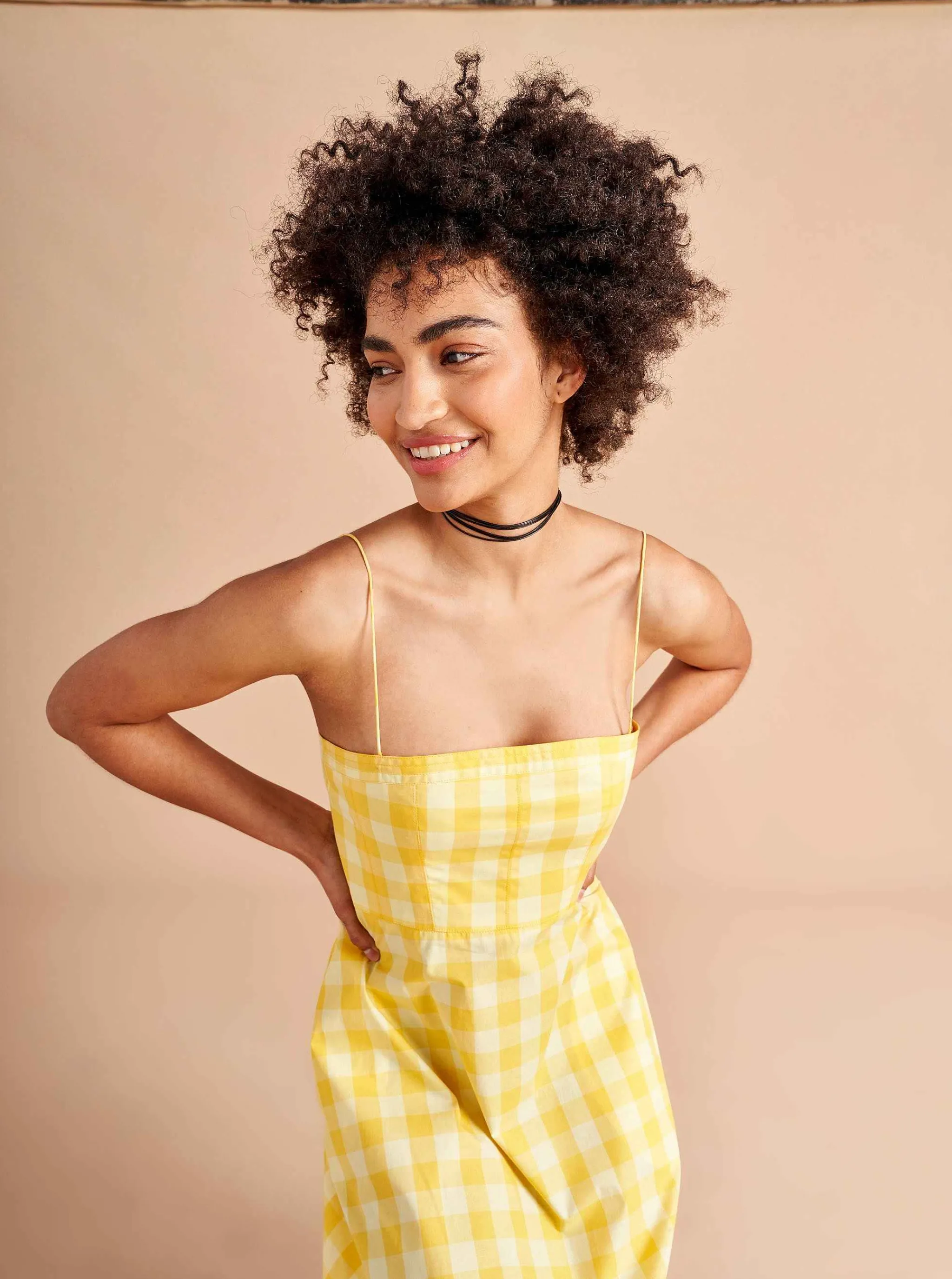 La Ligne Midi Dresses*Fran Dress Butter/Lemon