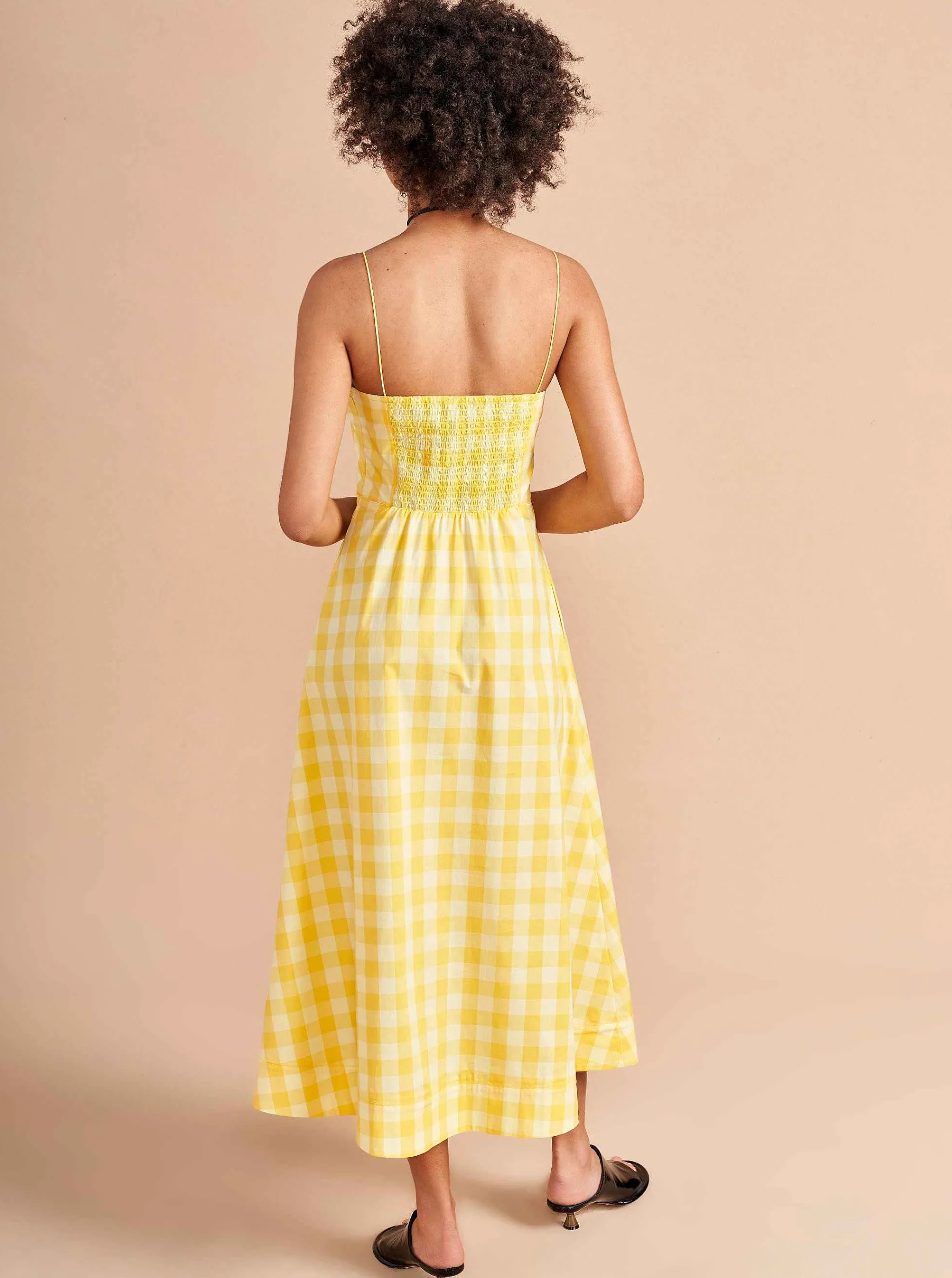 La Ligne Midi Dresses*Fran Dress Butter/Lemon