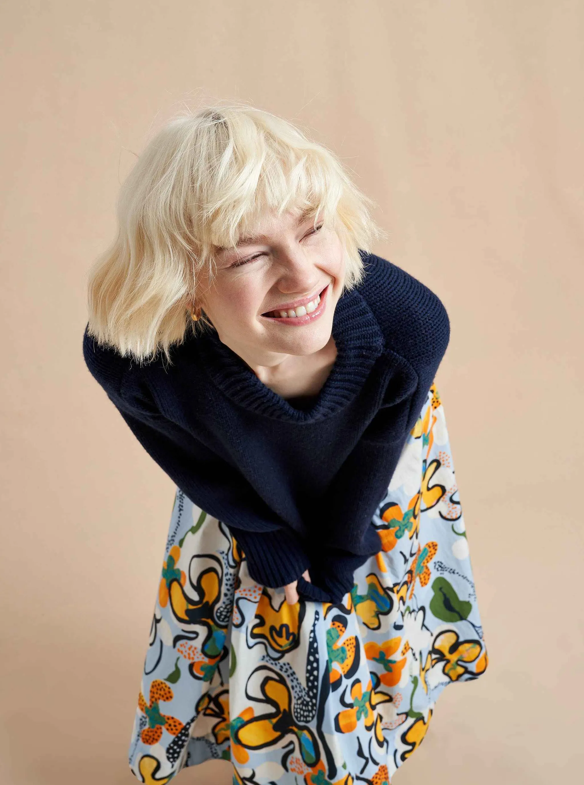 La Ligne Sweaters*Solid Marin Sweater Navy